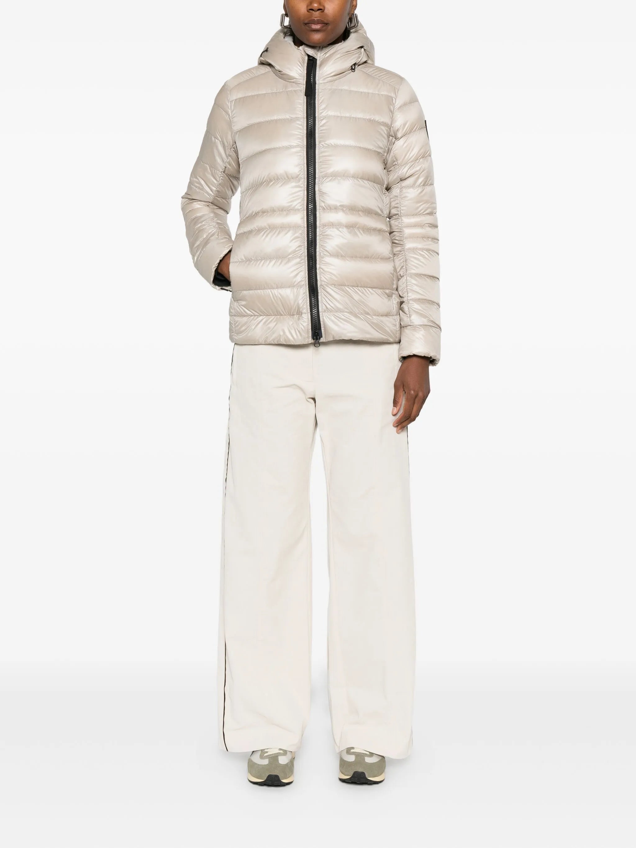 hooded puffer jacket