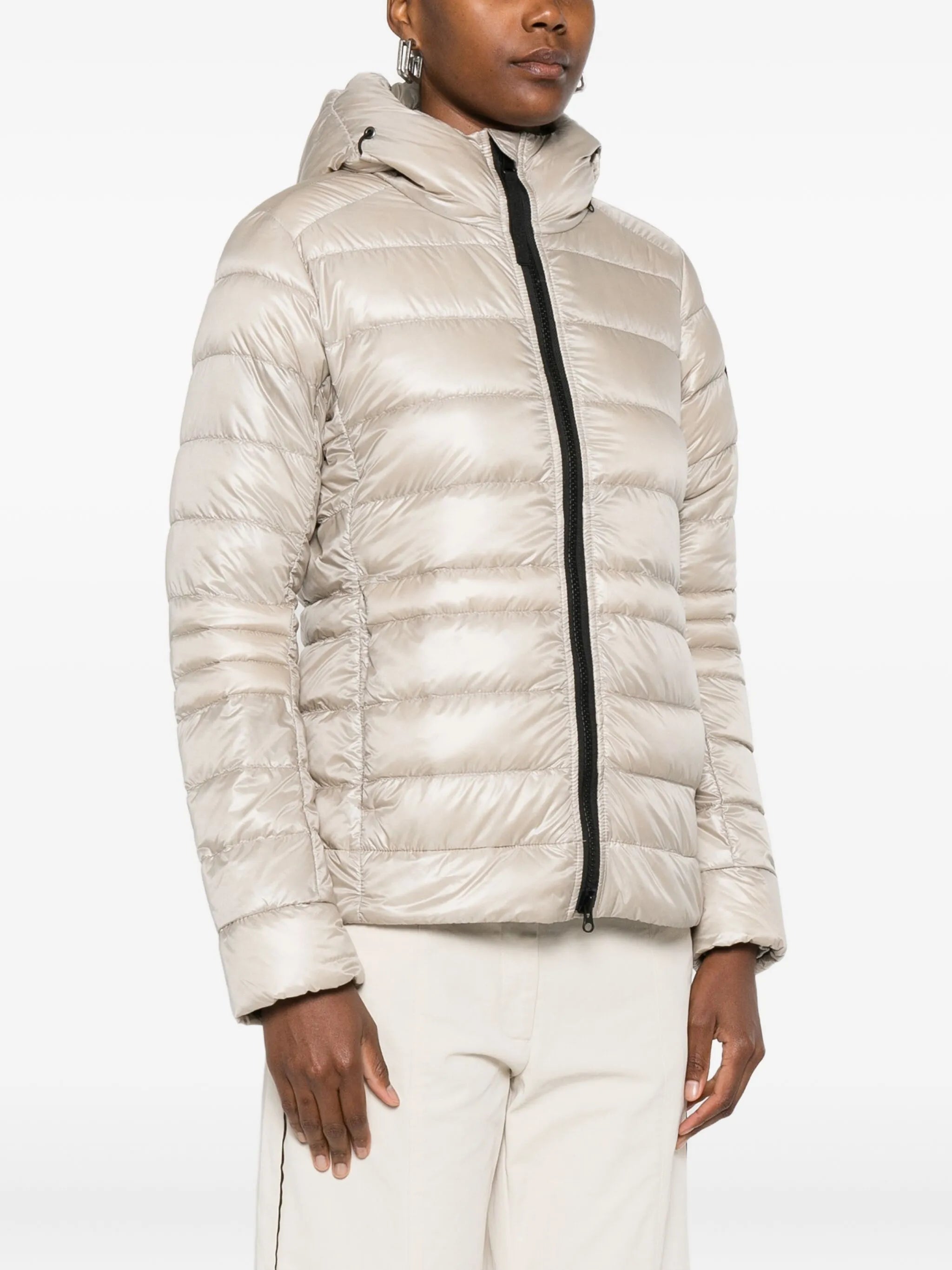 hooded puffer jacket