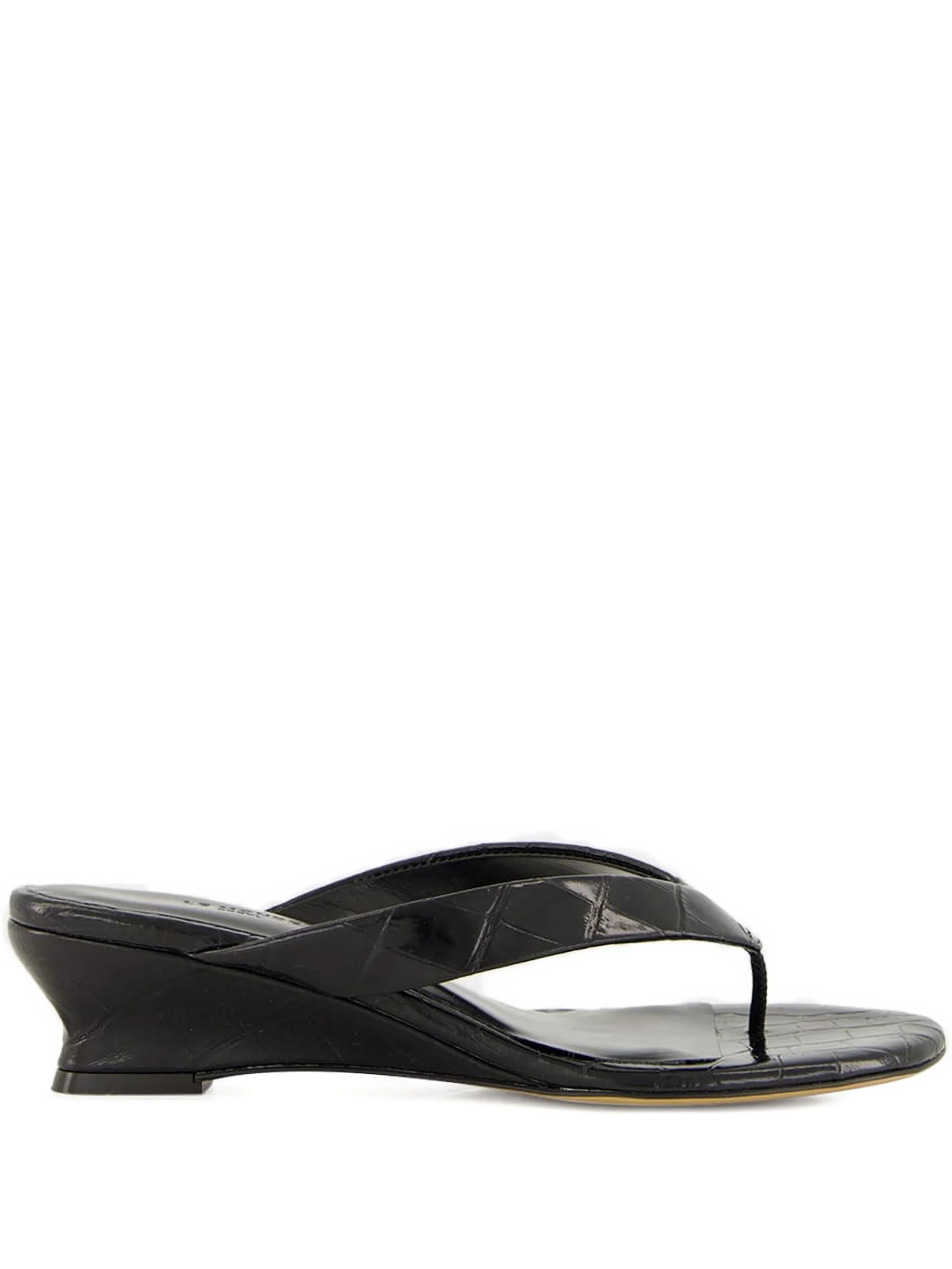 40mm micro wedge thong sandals