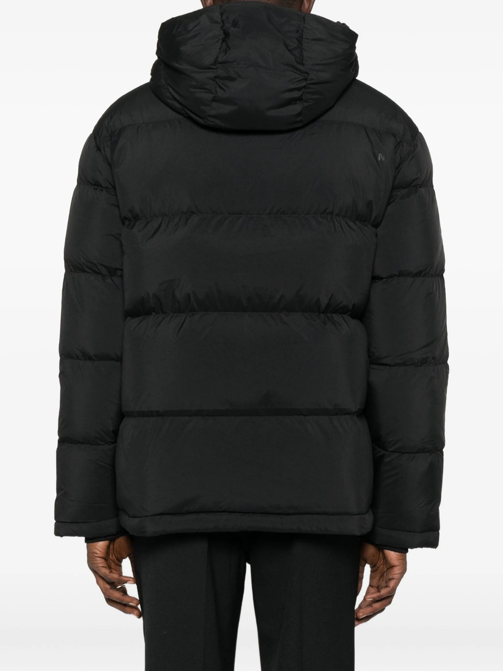 hooded quilted jacket