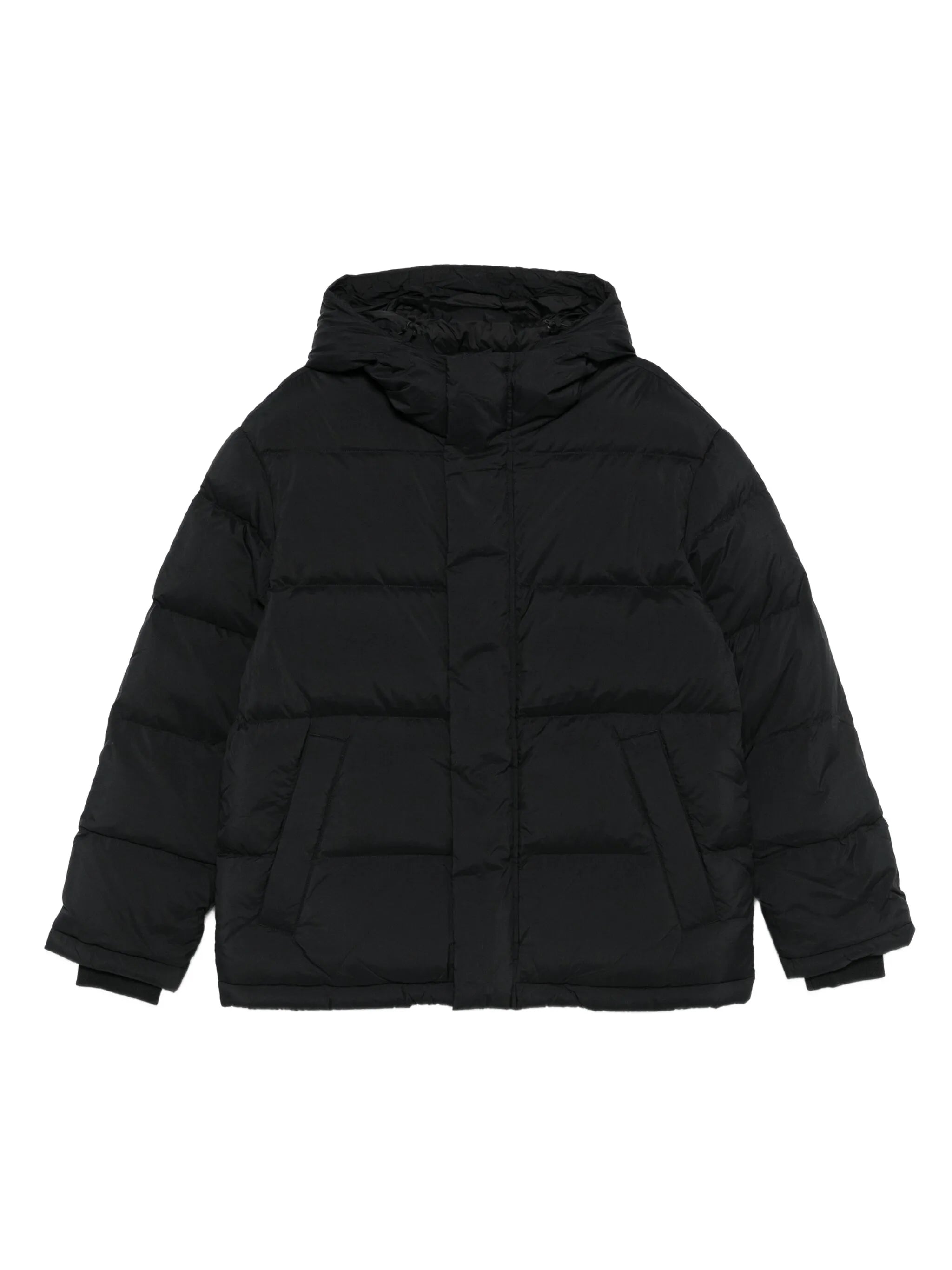 hooded quilted jacket