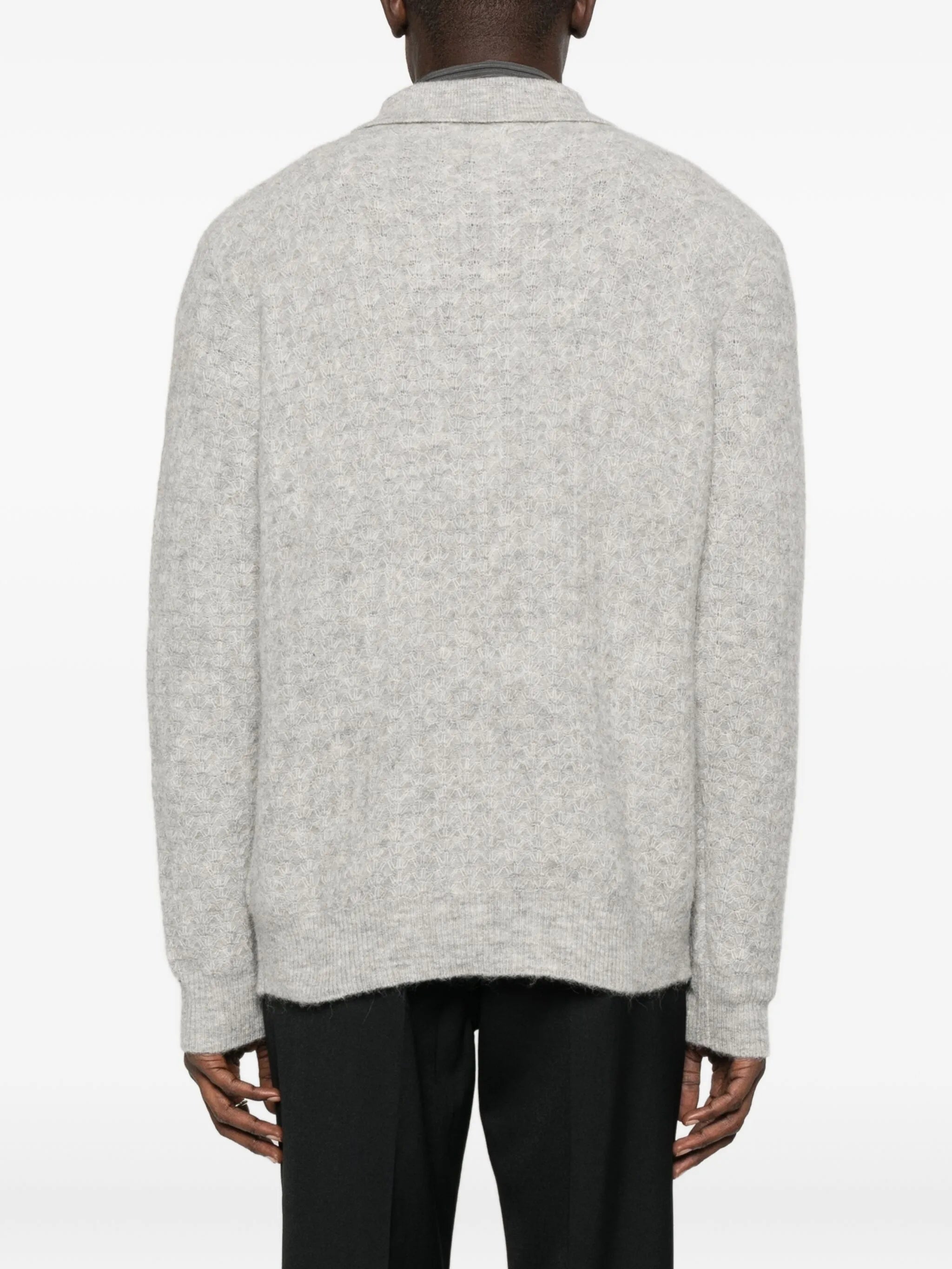 Alfie zip-neck polo shirt