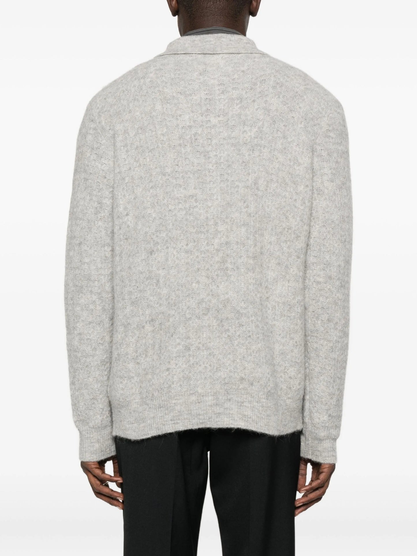 Alfie zip-neck polo shirt