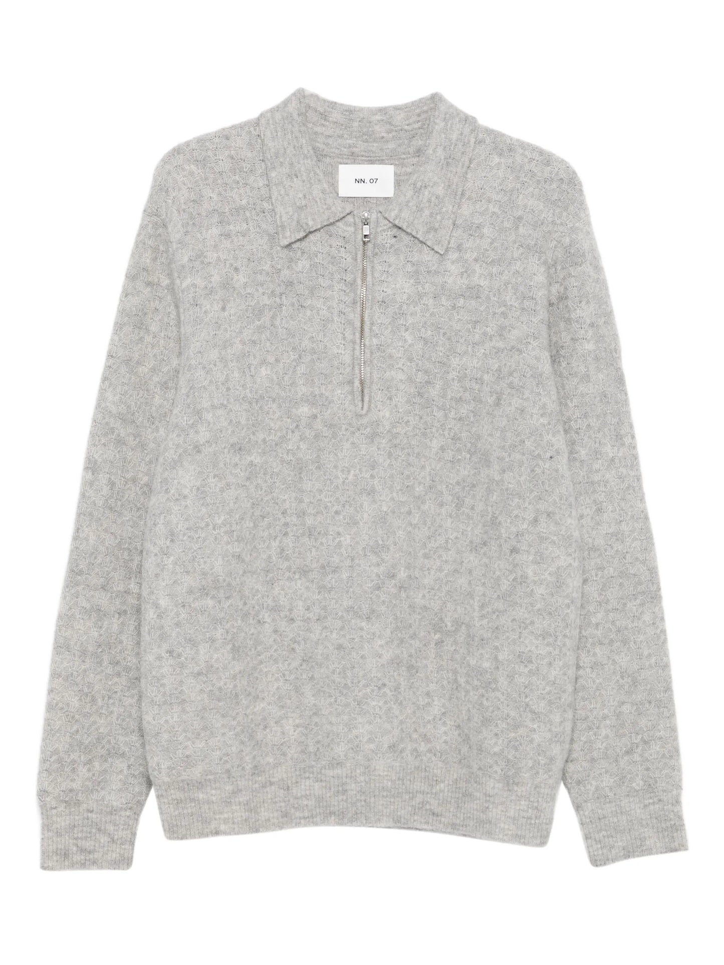 Alfie zip-neck polo shirt