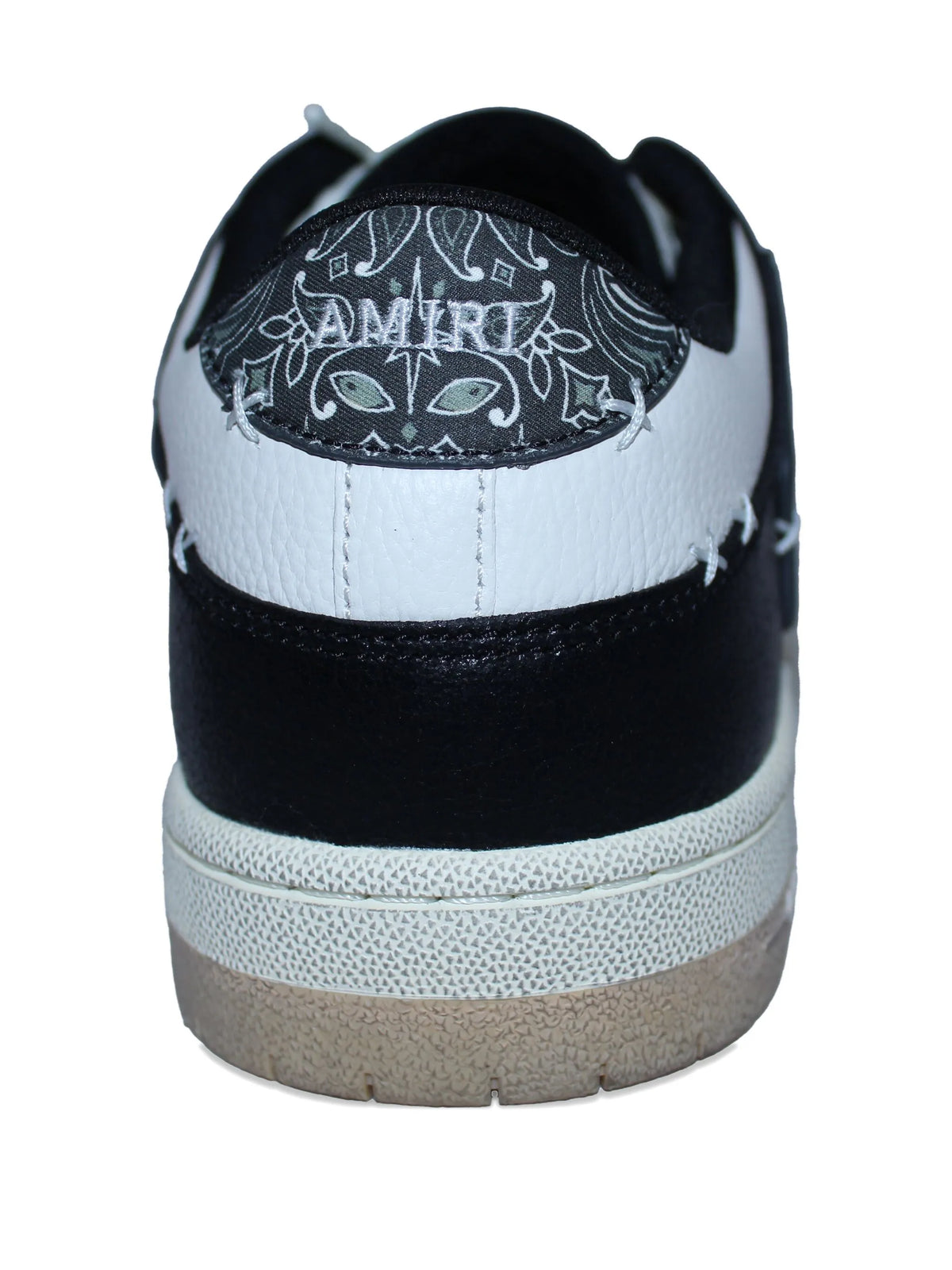 contrast panel low-top sneakers