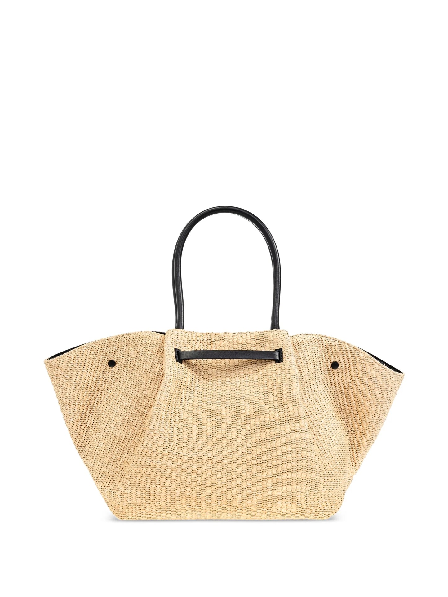 New York woven tote bag