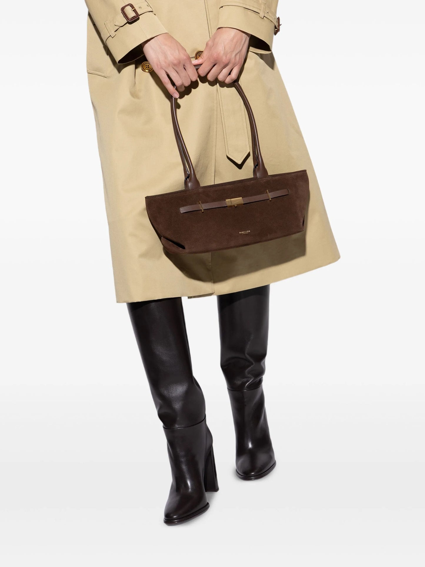 New York suede tote bag