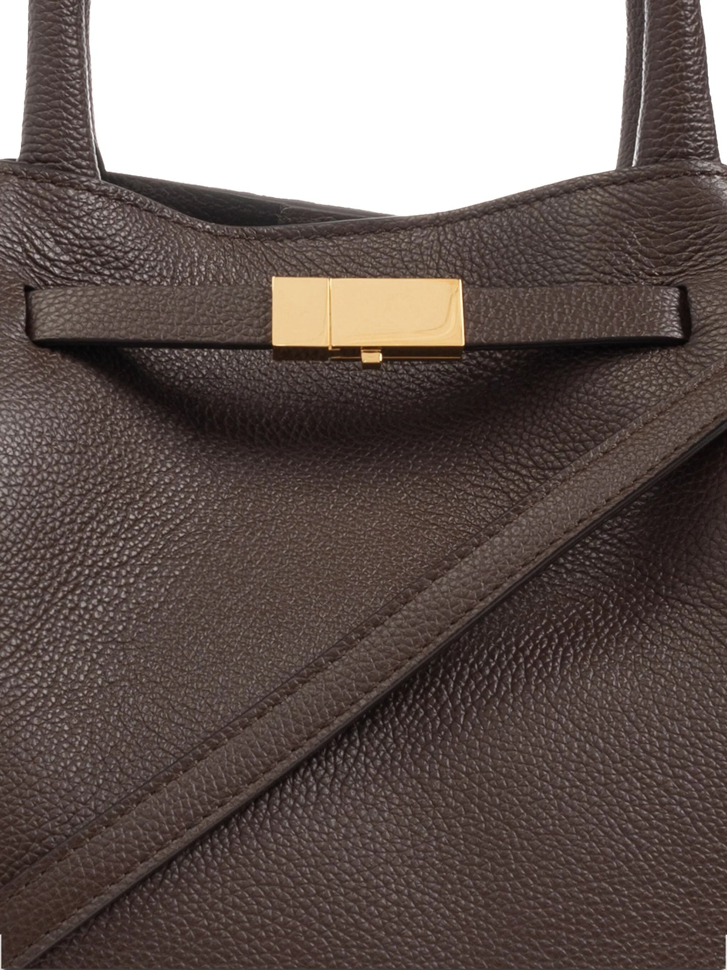 medium New York leather tote bag