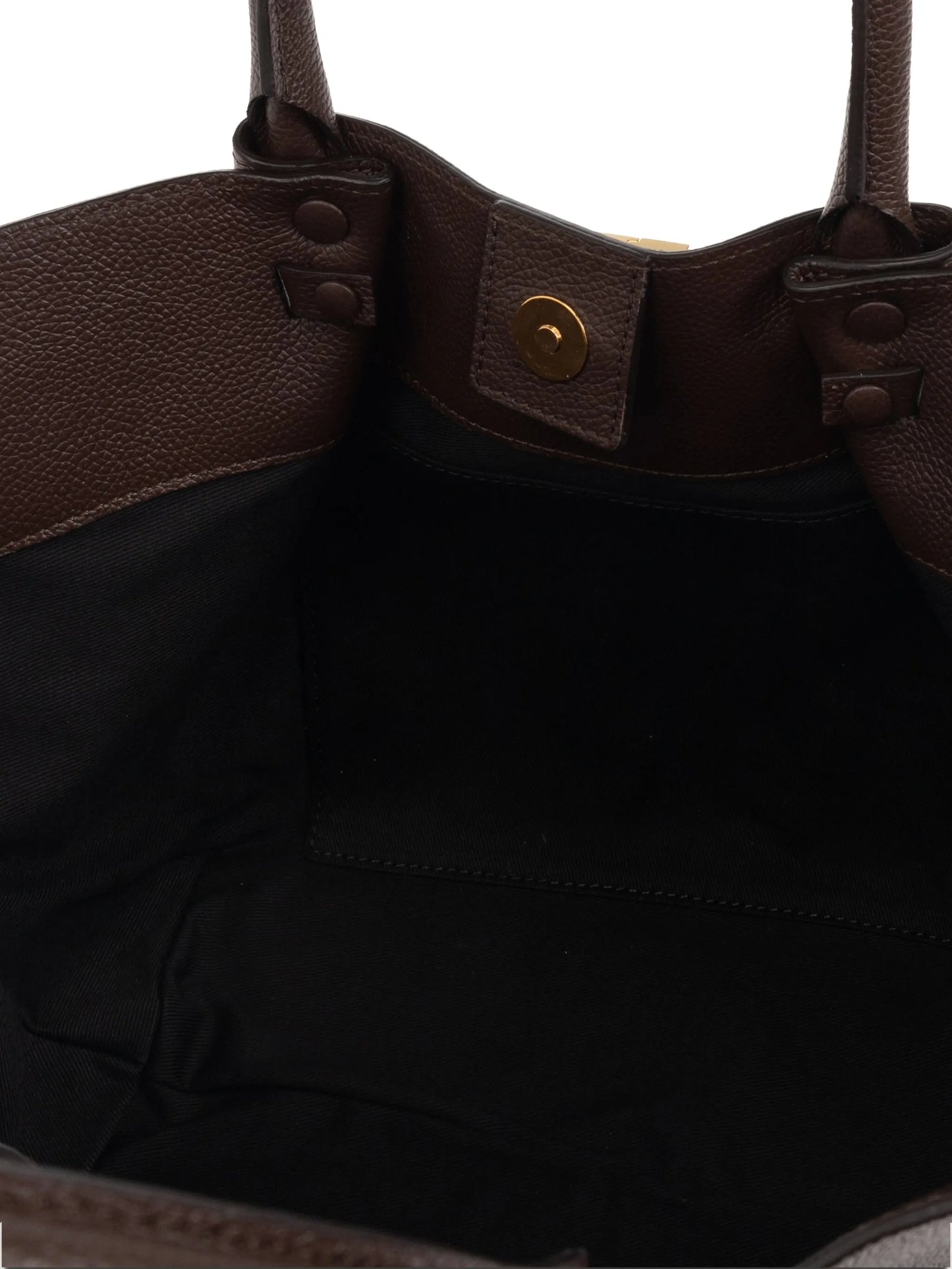 medium New York leather tote bag
