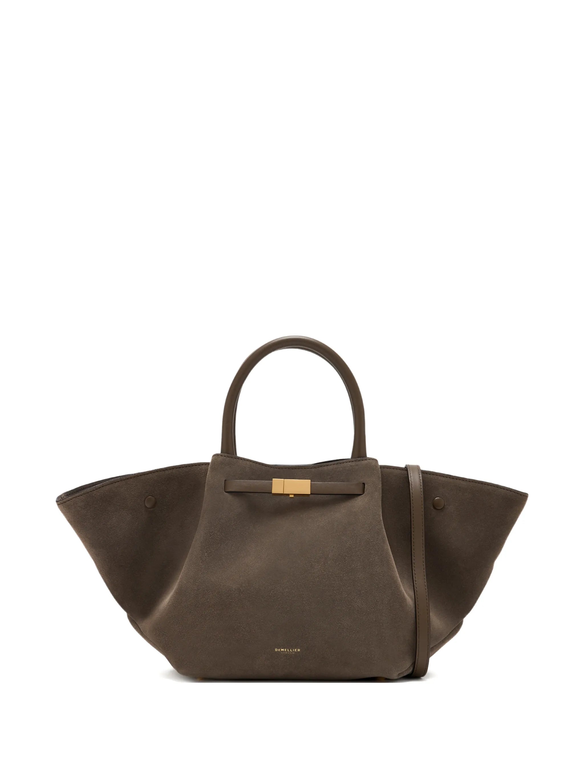 medium New York leather tote bag
