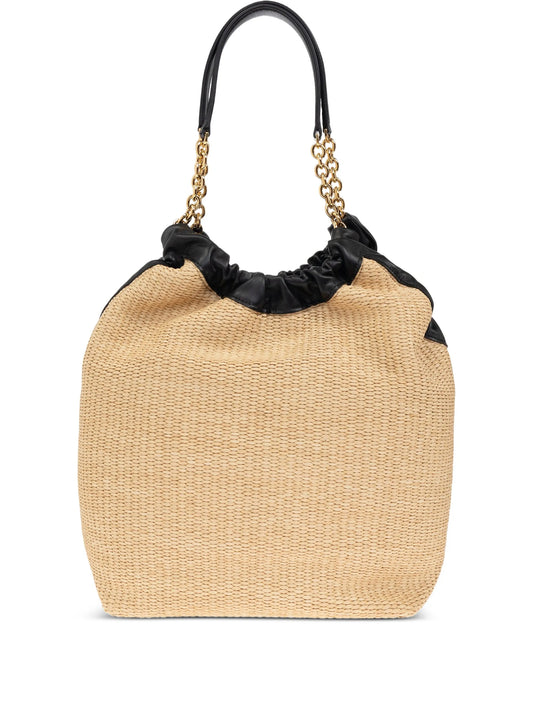 Miami woven bucket bag