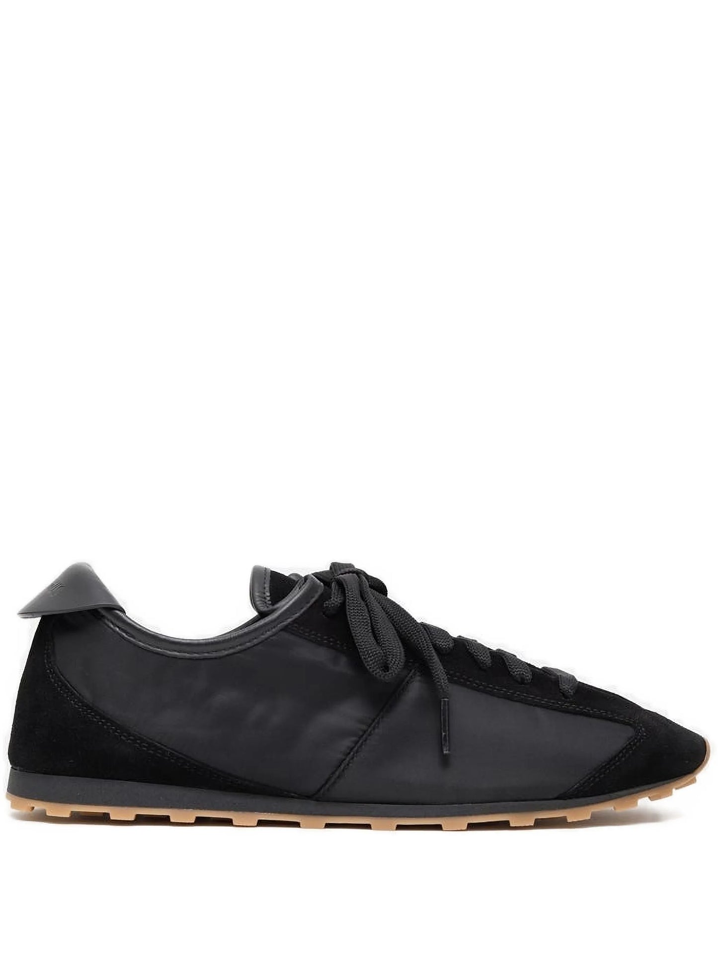 suede-panel nylon trainers