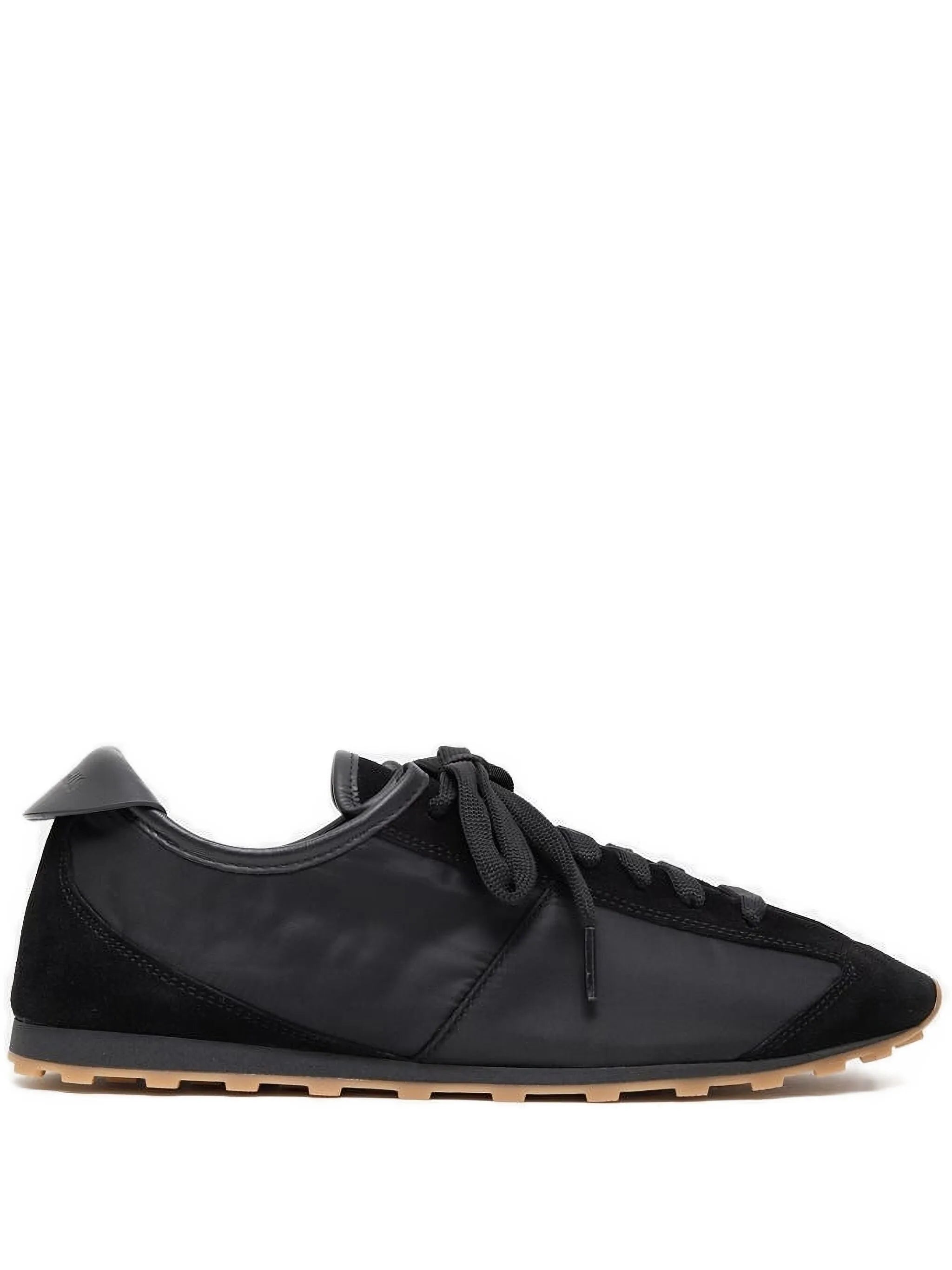 suede-panel nylon trainers