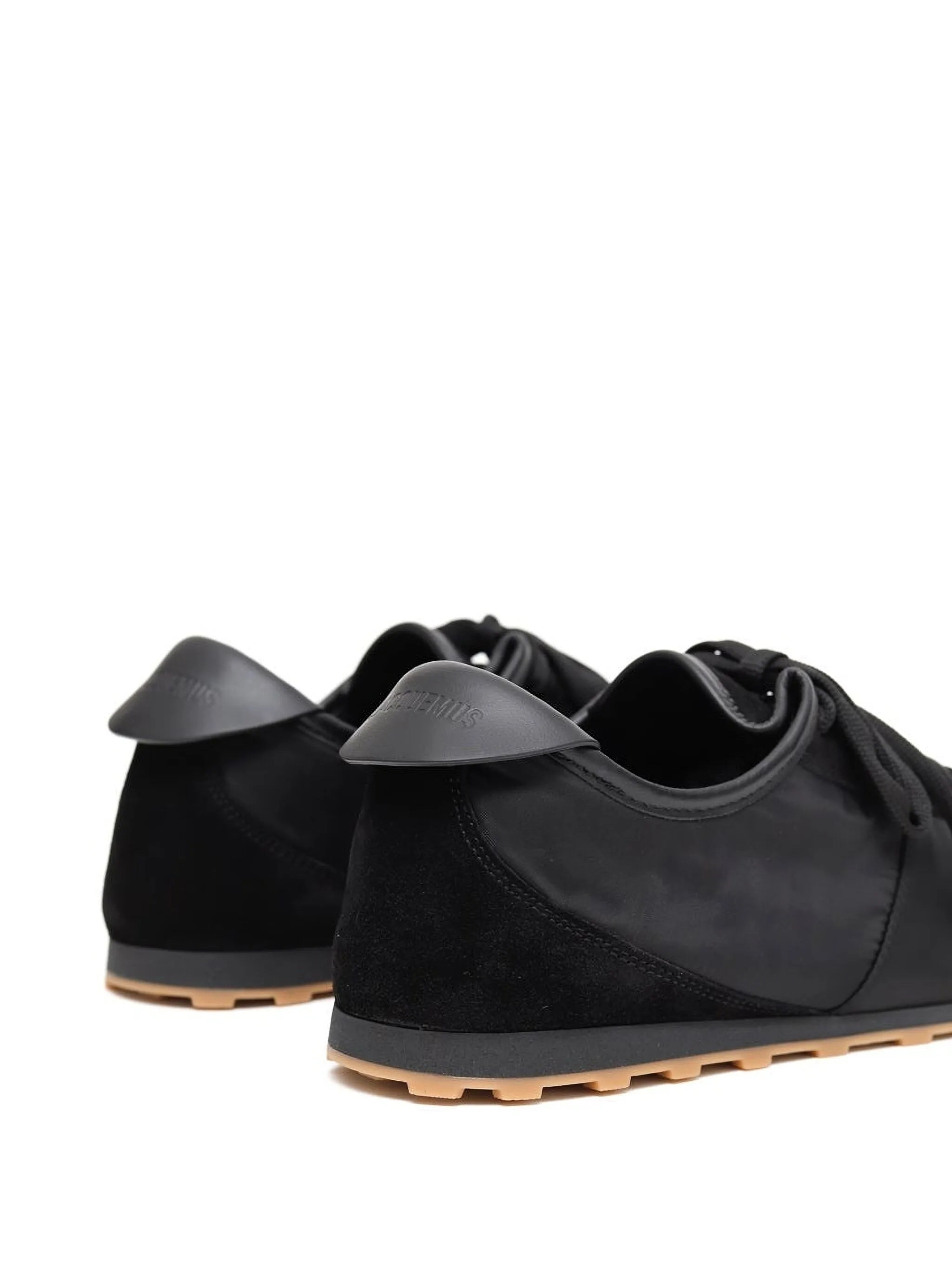 suede-panel nylon trainers