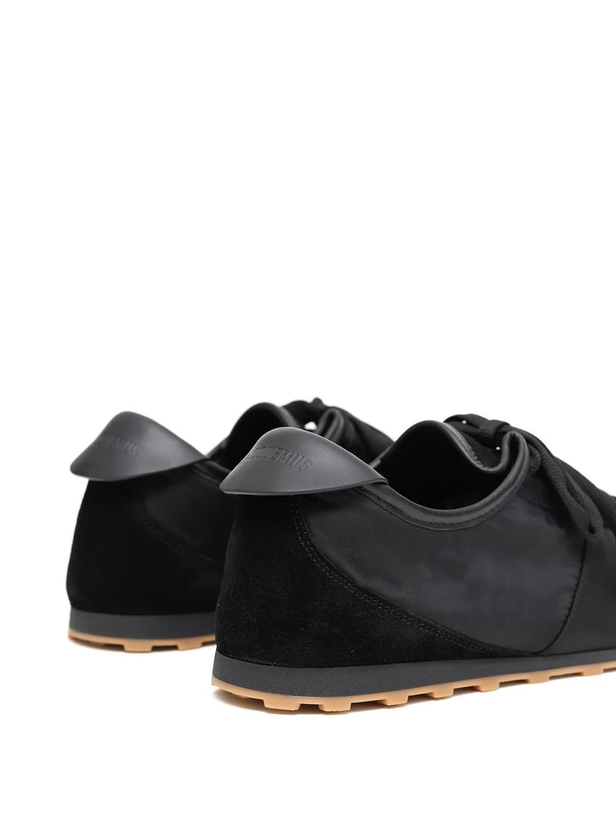 suede-panel nylon trainers