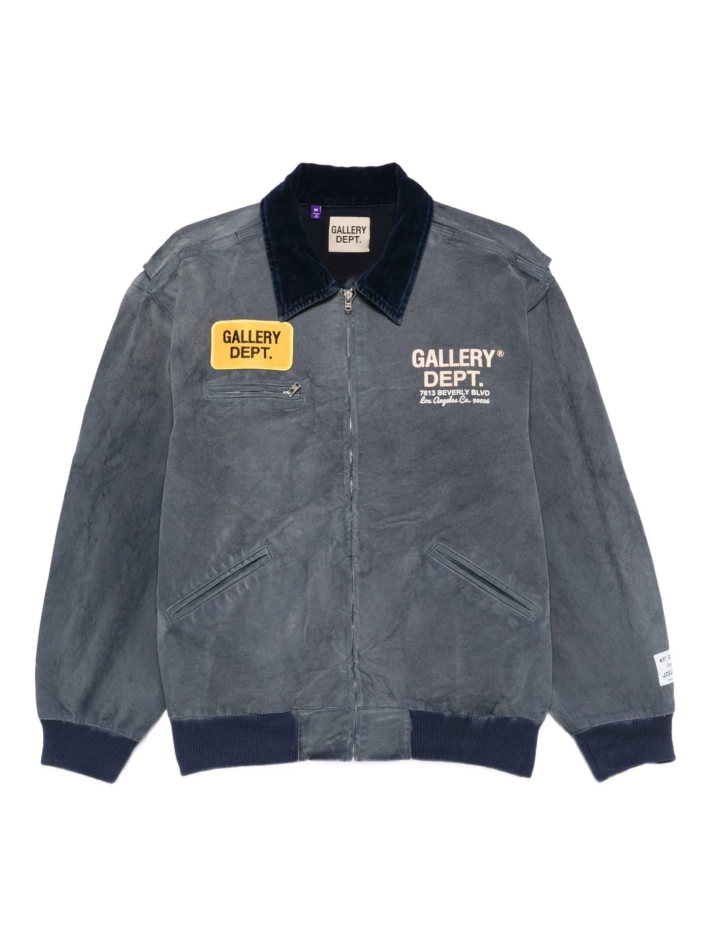 corduroy-collar denim jacket