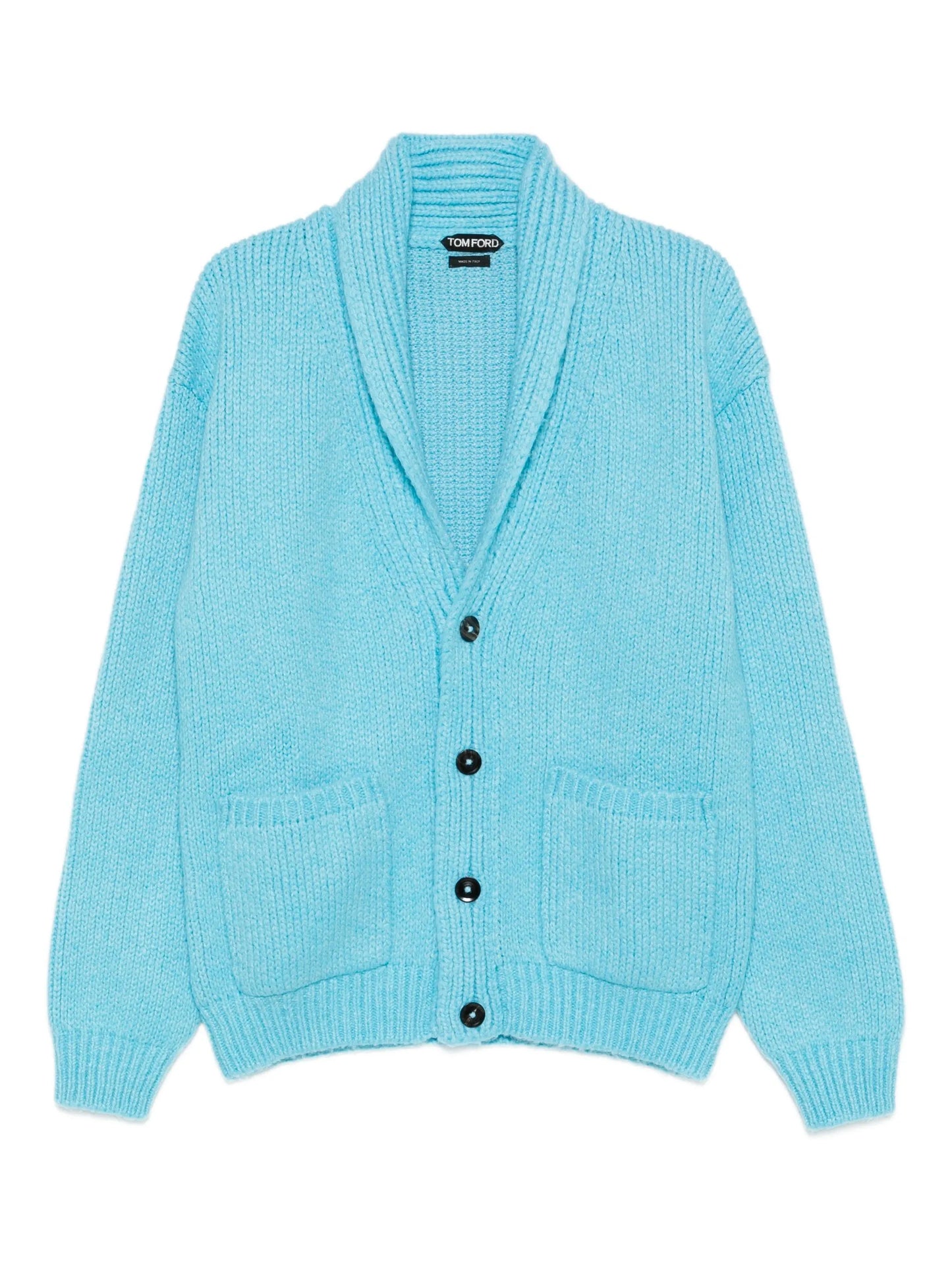 shawl-collar cardigan