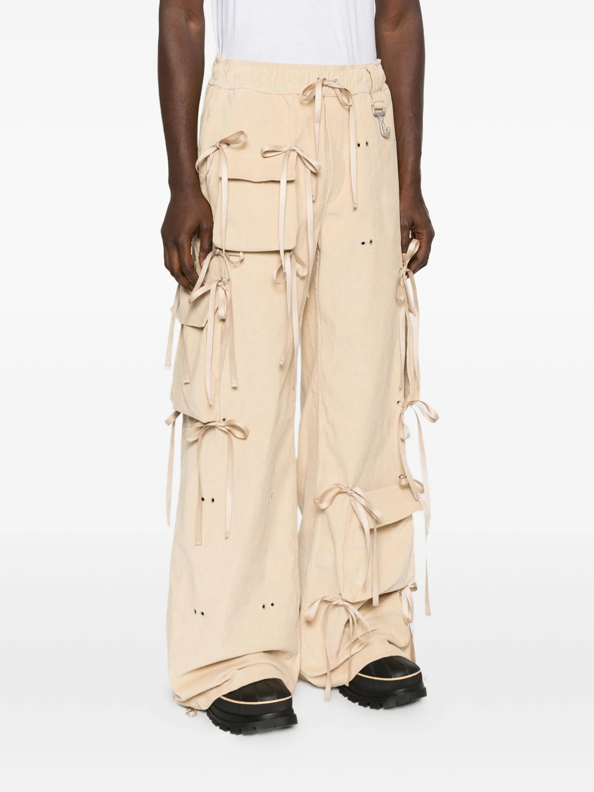 corduroy wide-leg trousers