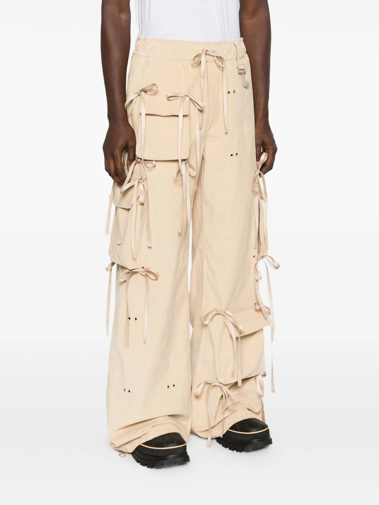 corduroy wide-leg trousers