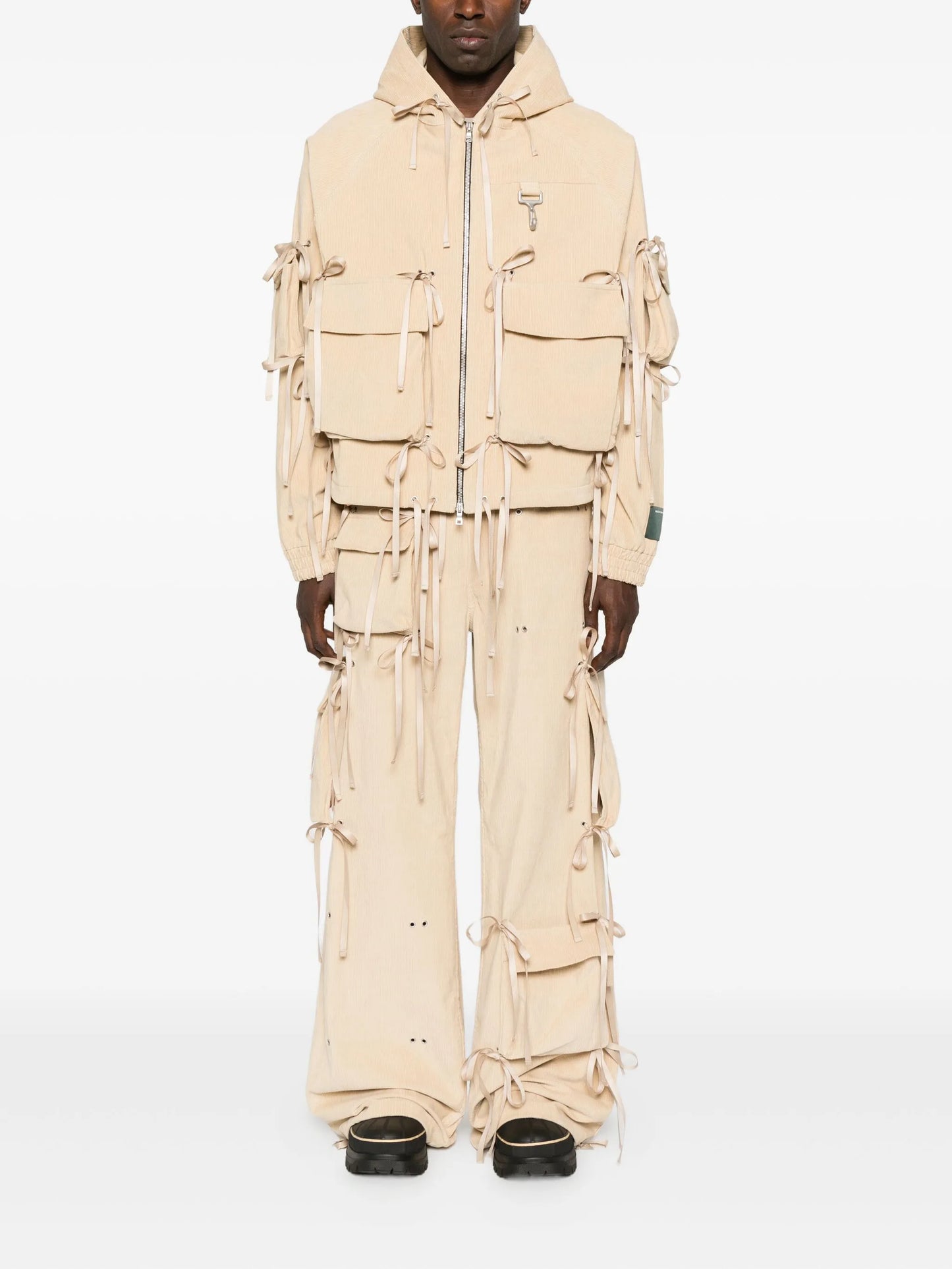 corduroy wide-leg trousers