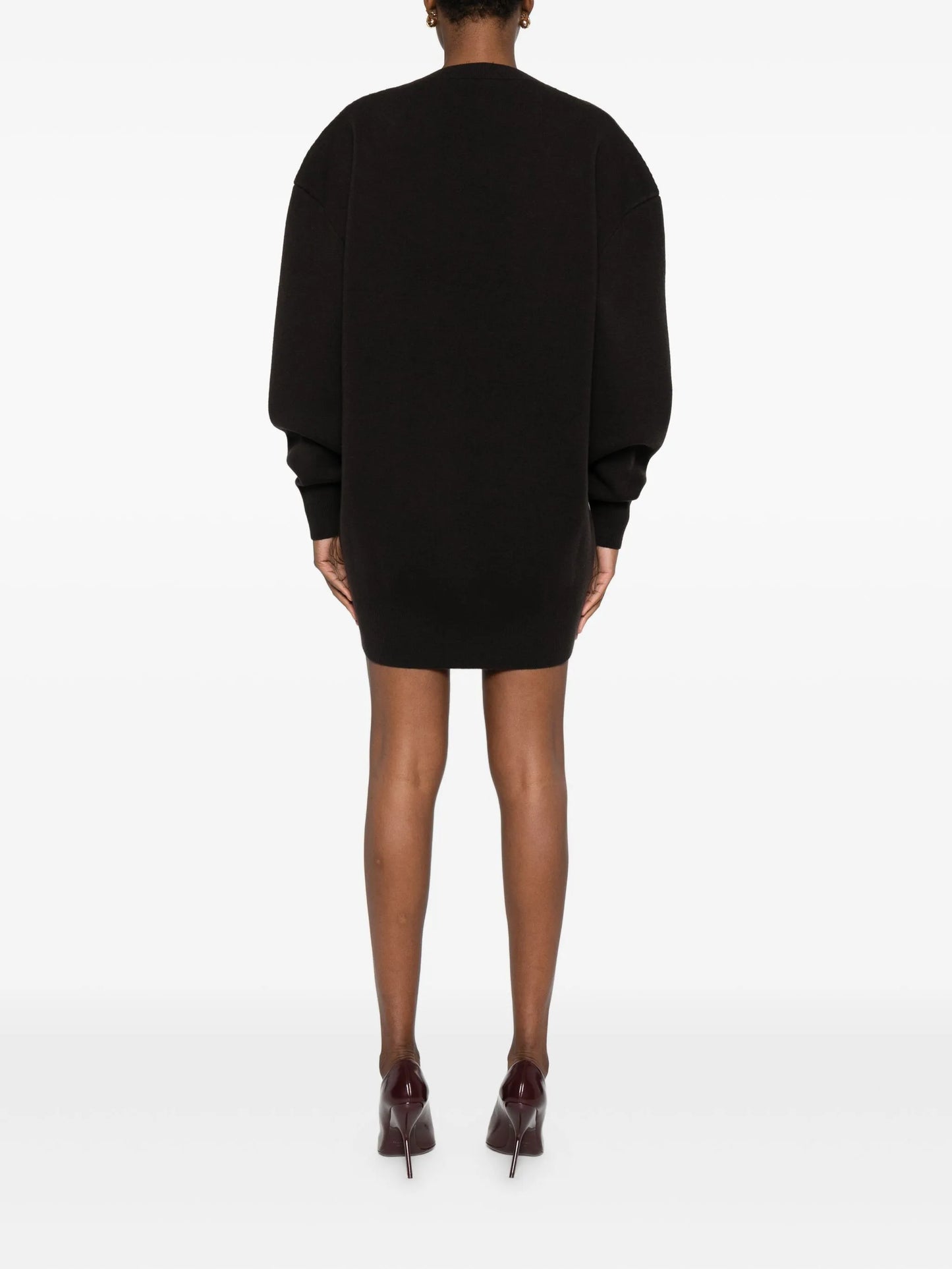 round-neck mini dress
