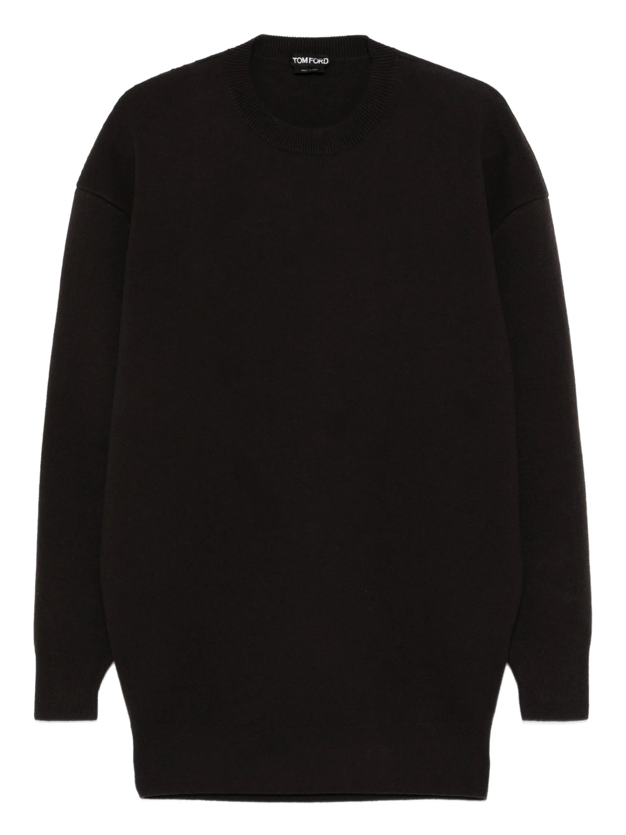 round-neck mini dress