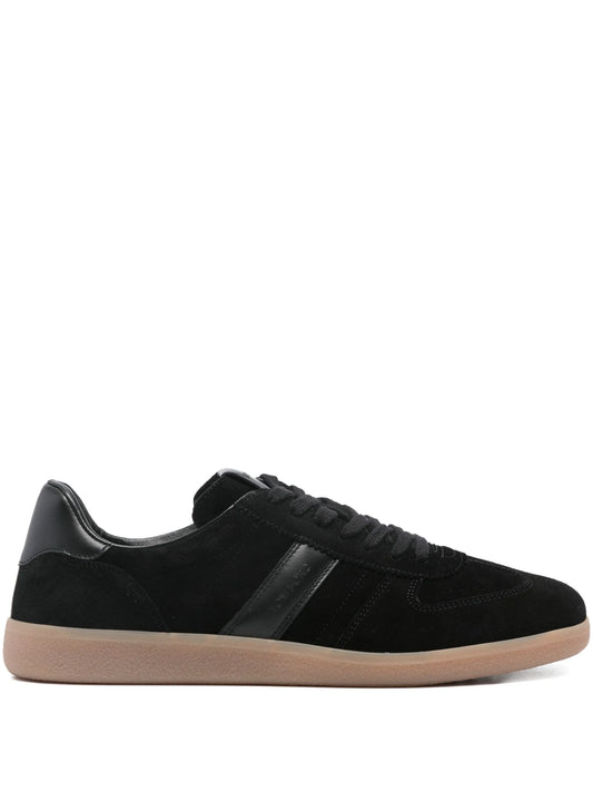 panelled suede sneakers