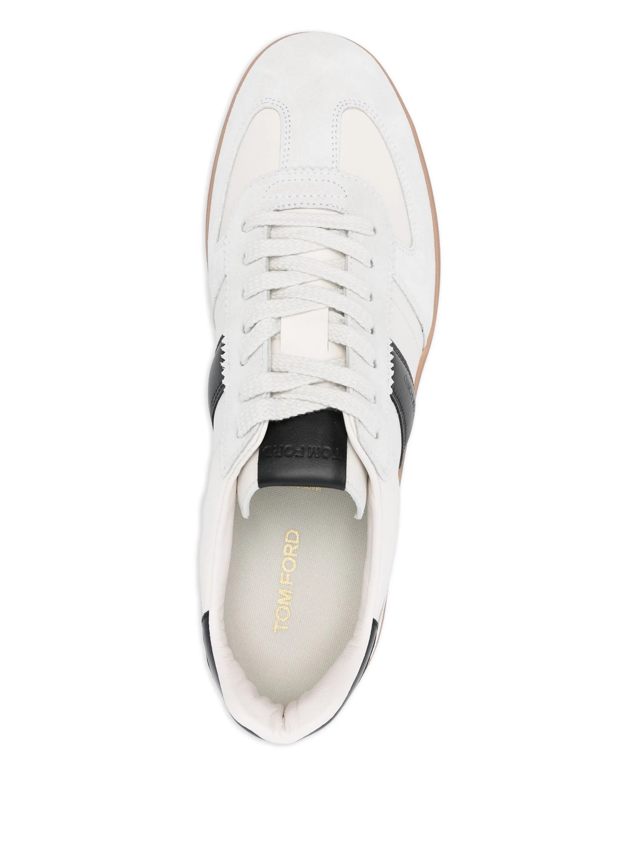 suede leather striped sneakers