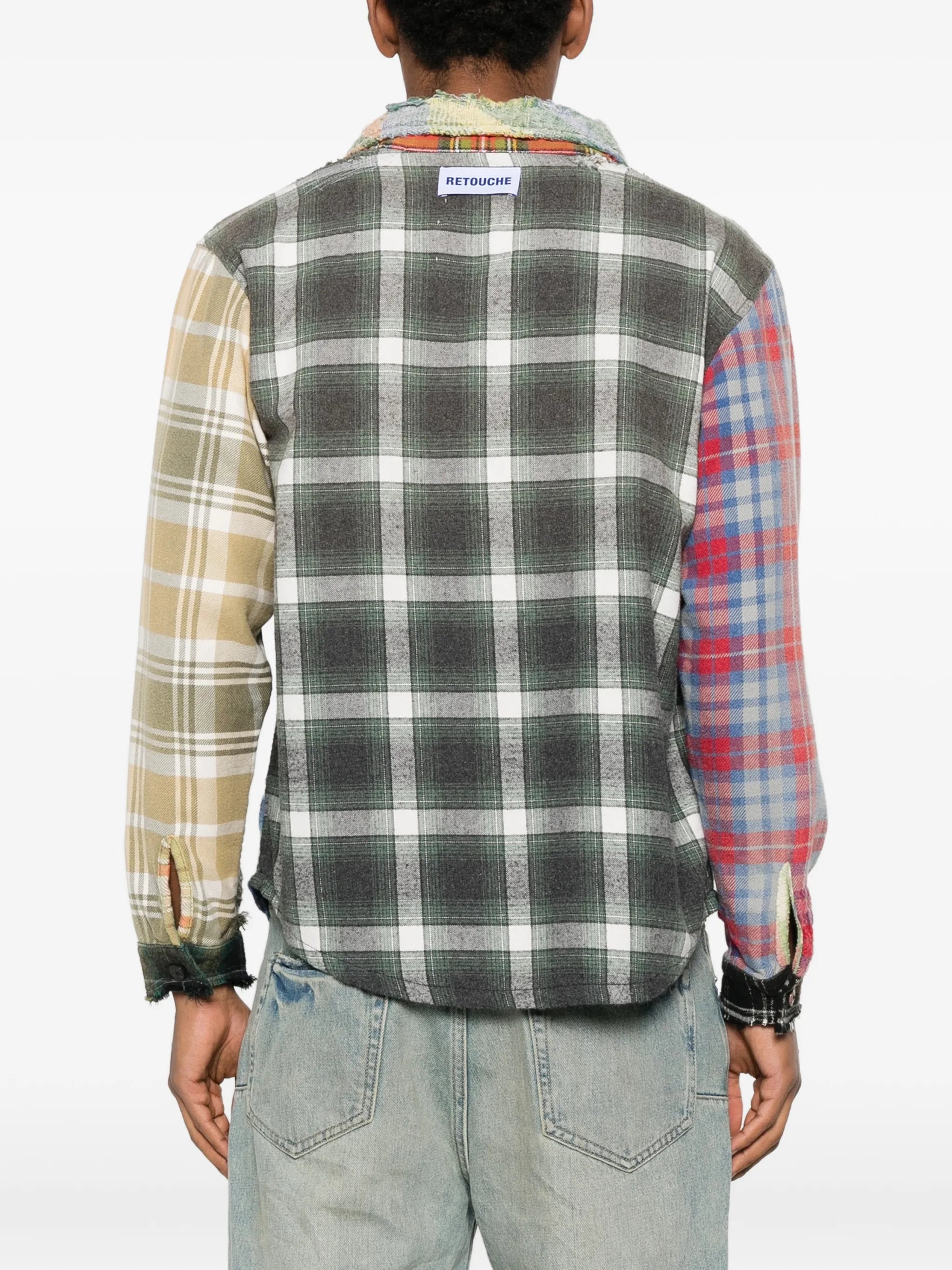 plaid pocket shirt