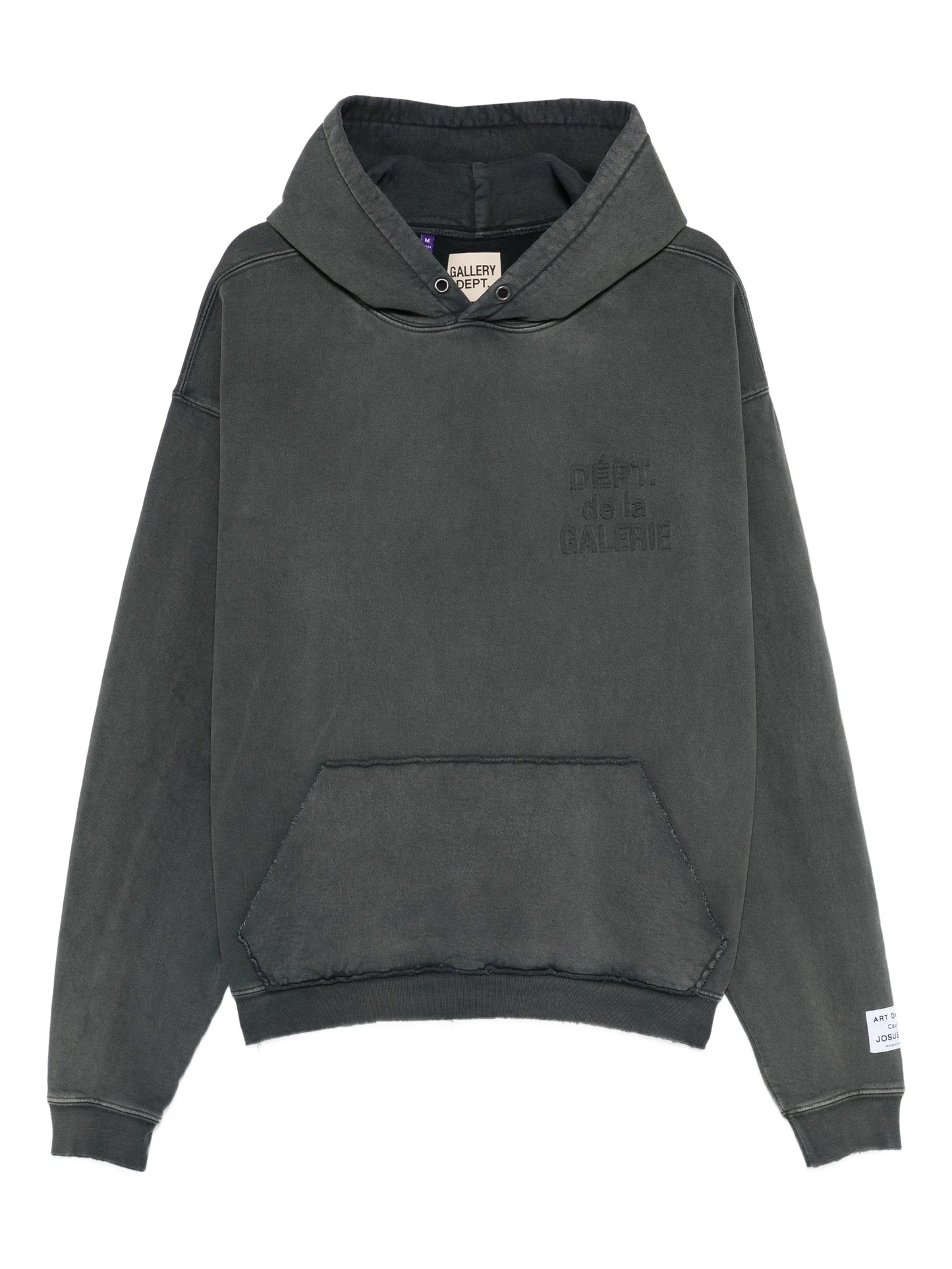 logo-embossed hoodie