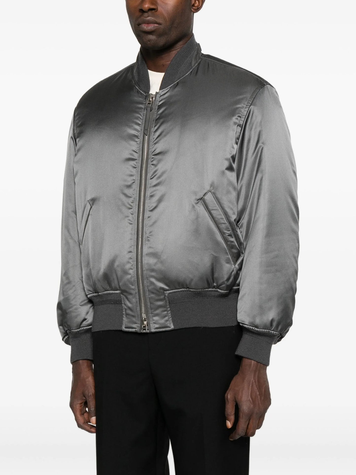satin bomber jacket