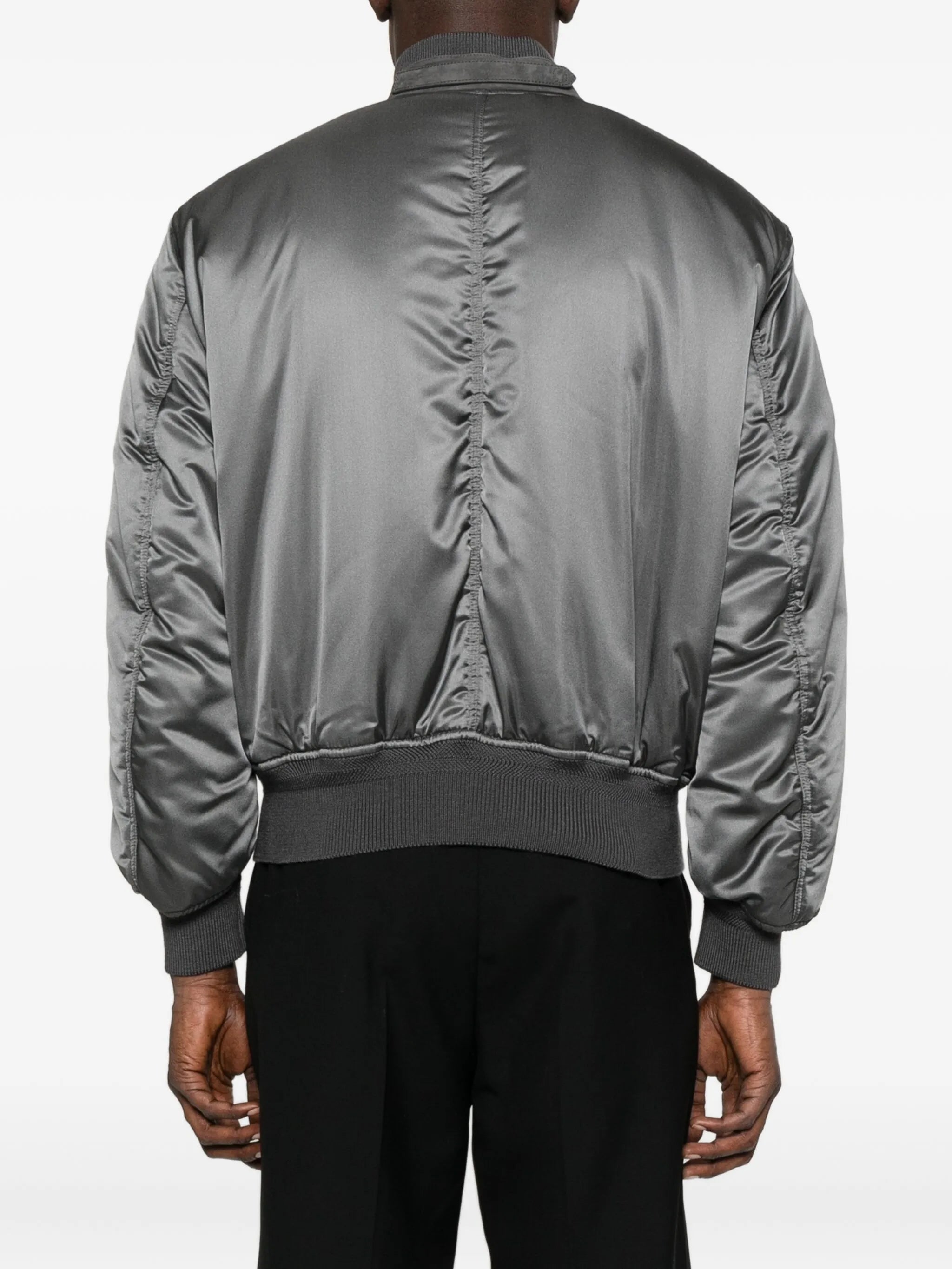 satin bomber jacket