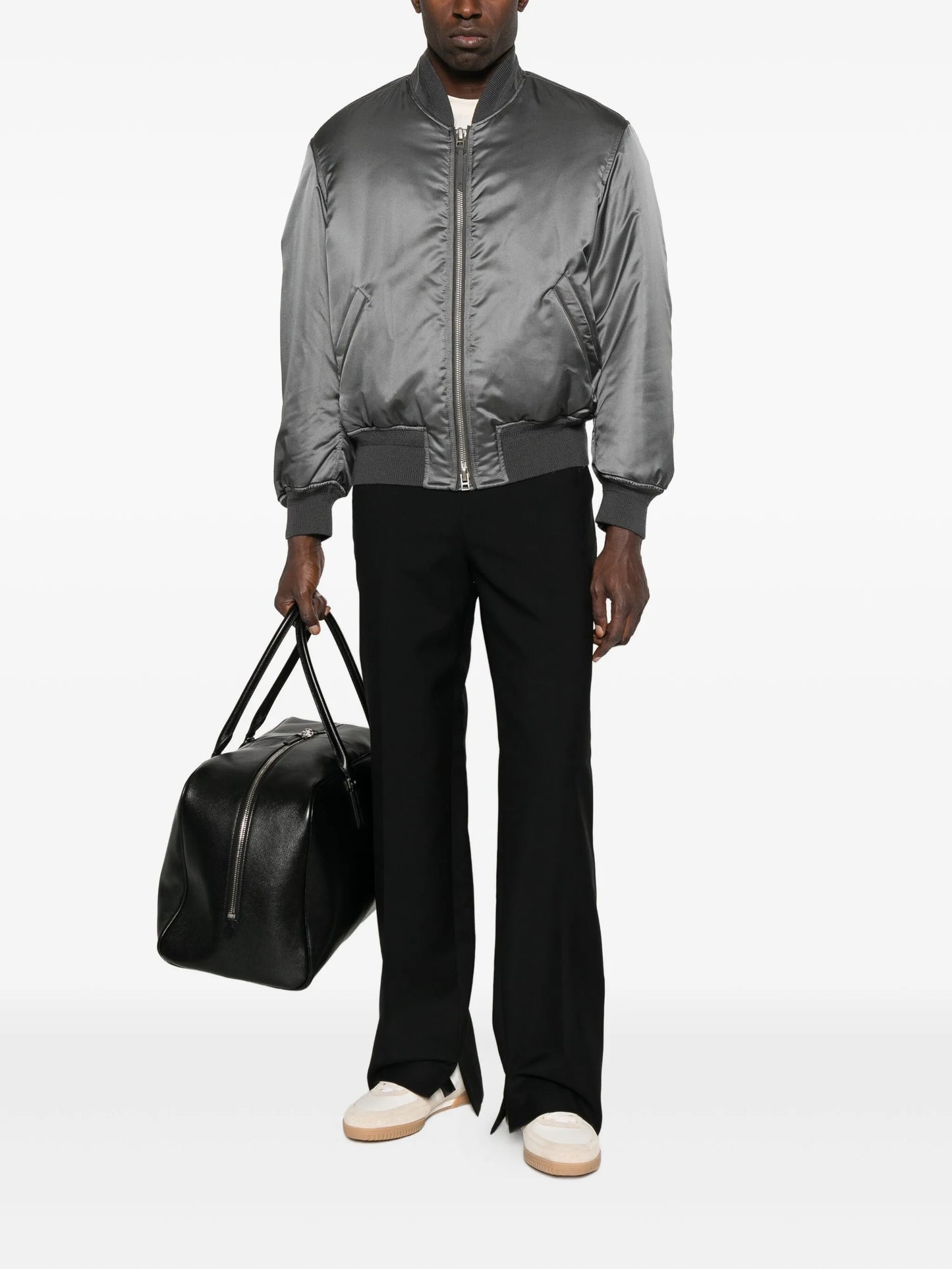 satin bomber jacket