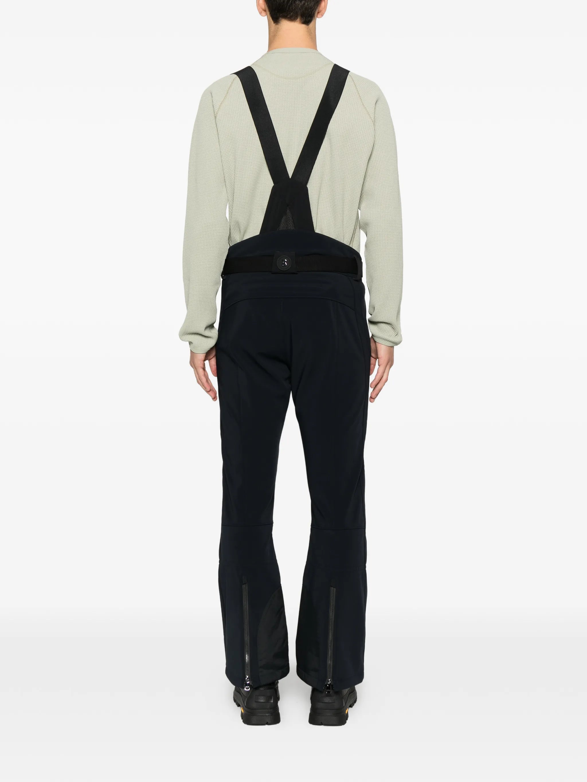 belted suspender ski pants