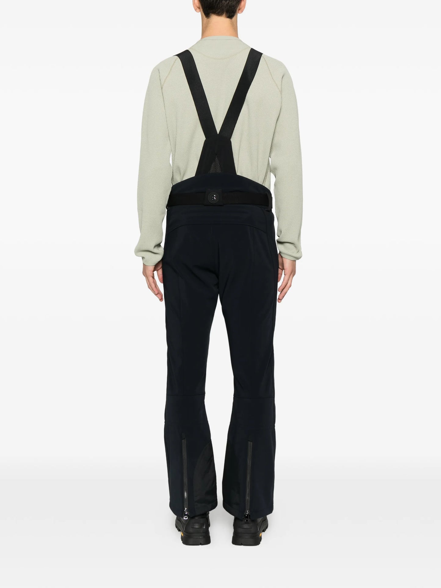 belted suspender ski pants
