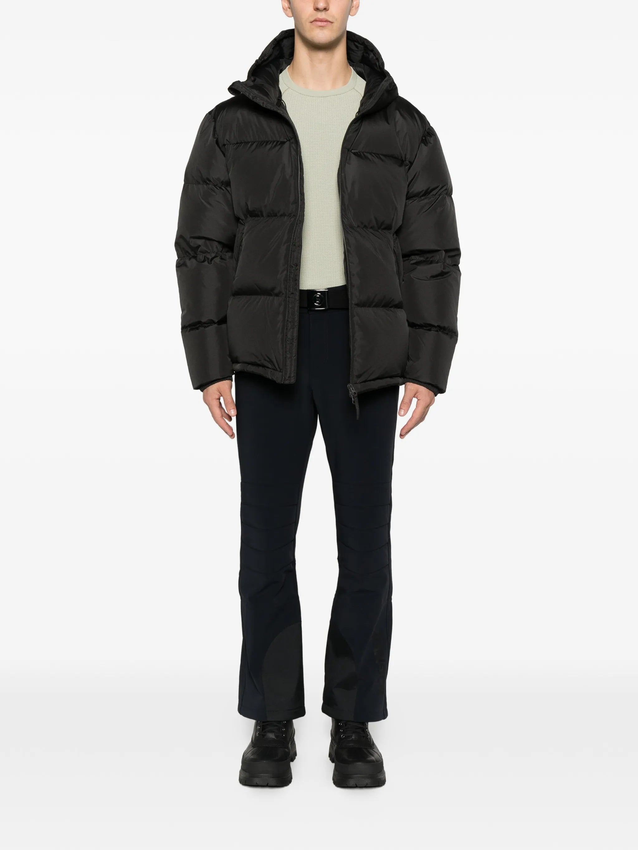 belted suspender ski pants