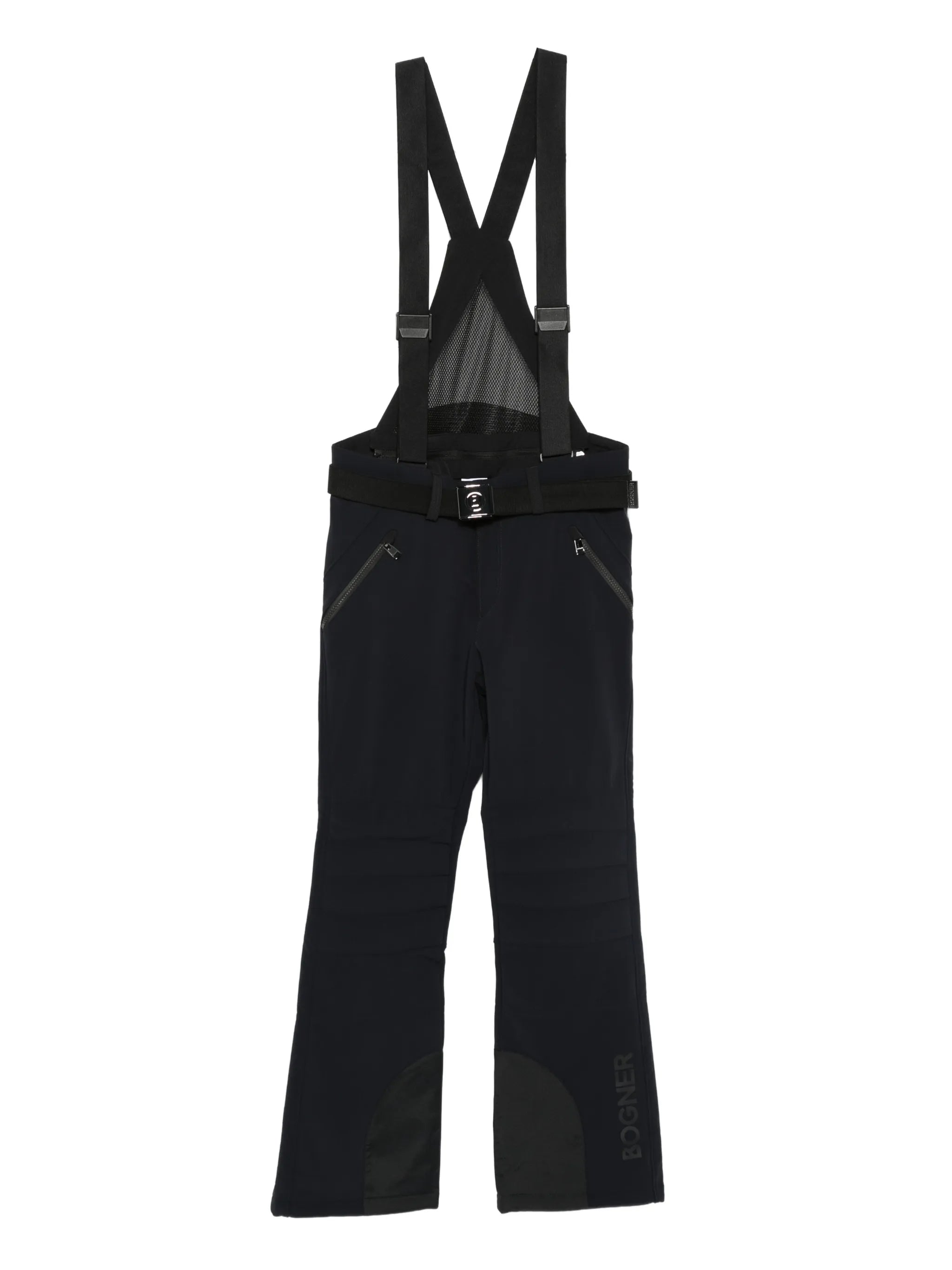 belted suspender ski pants