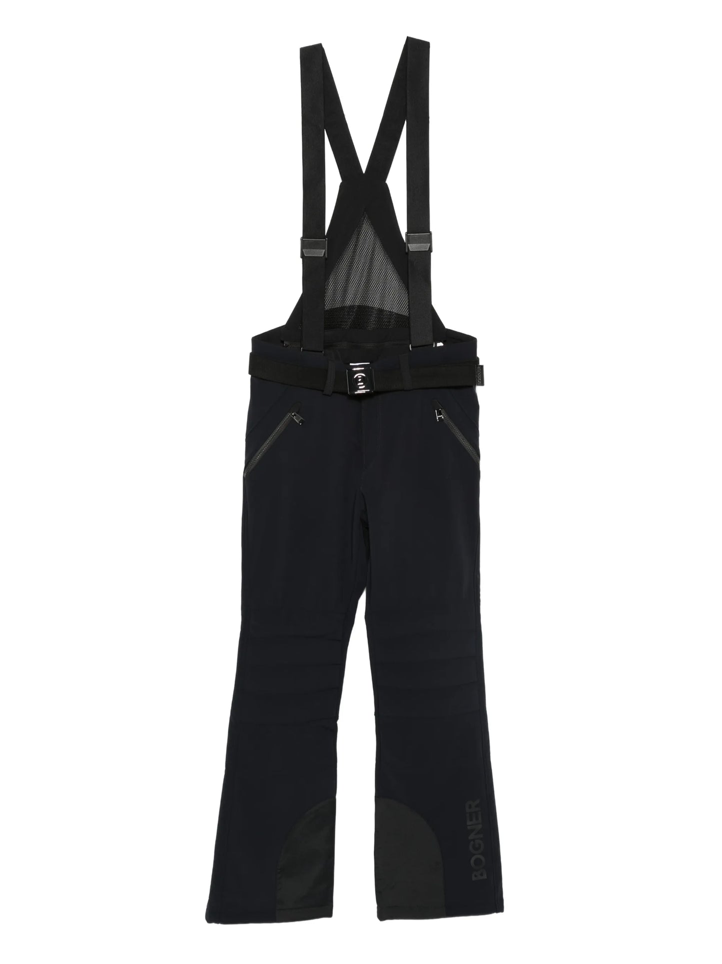 belted suspender ski pants