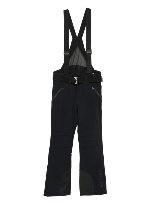 belted suspender ski pants