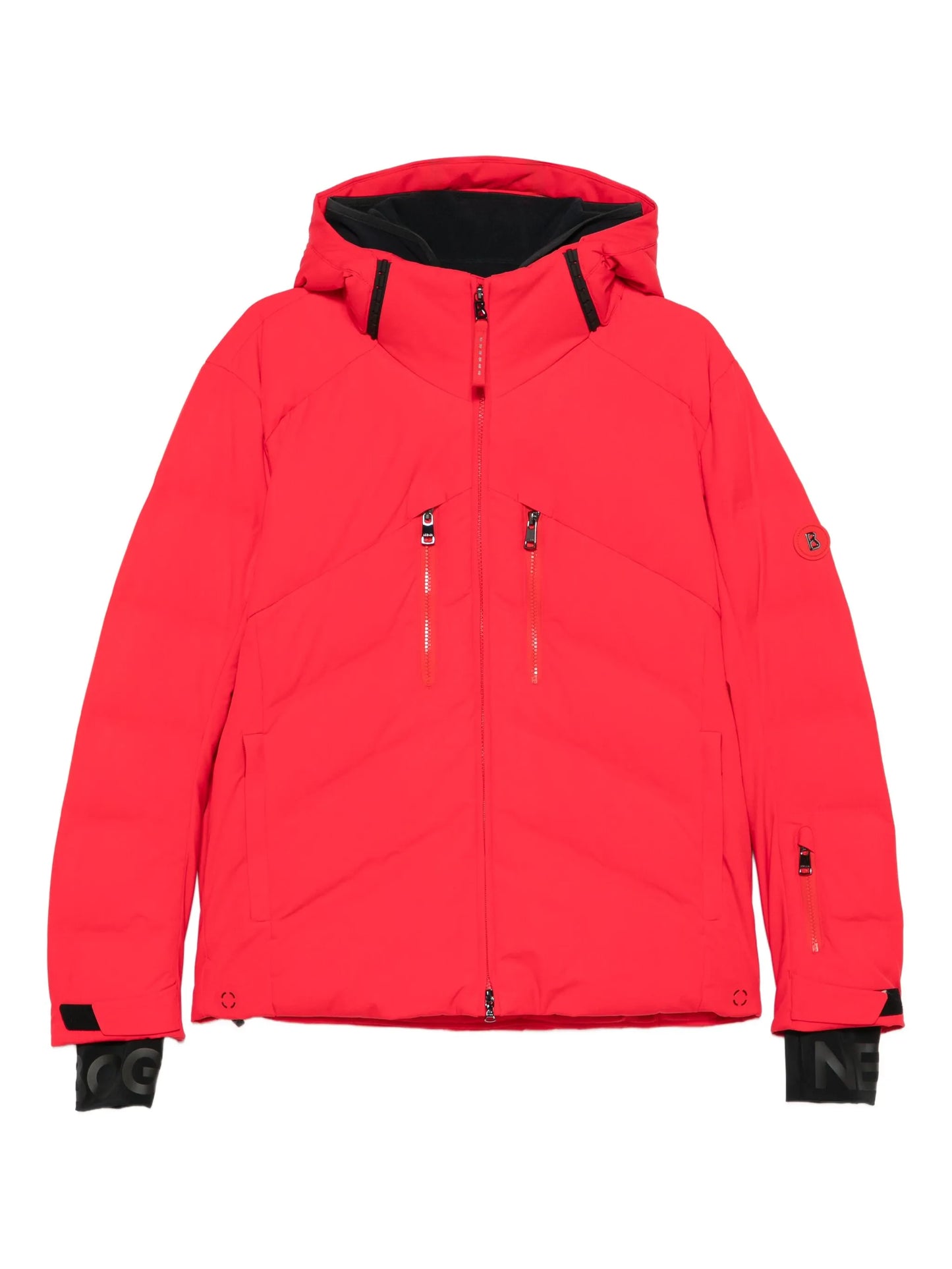 Jervis-D hooded zip padded ski jacket