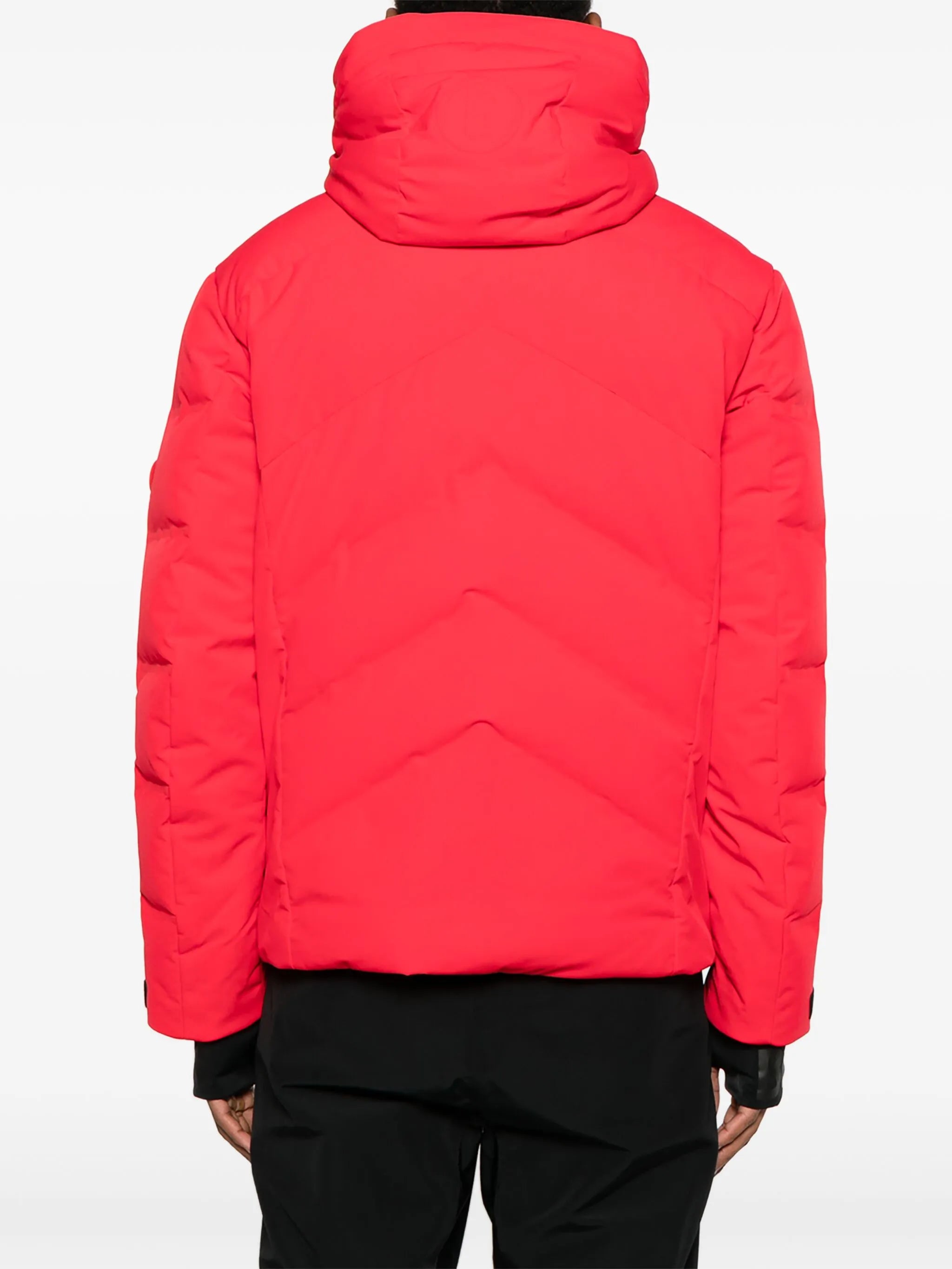 Jervis-D hooded zip padded ski jacket