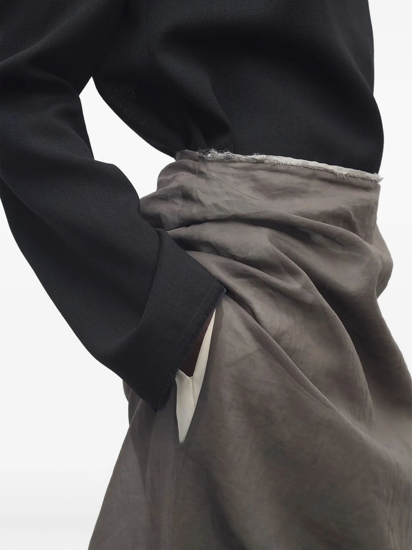 Zaira front-slit maxi skirt