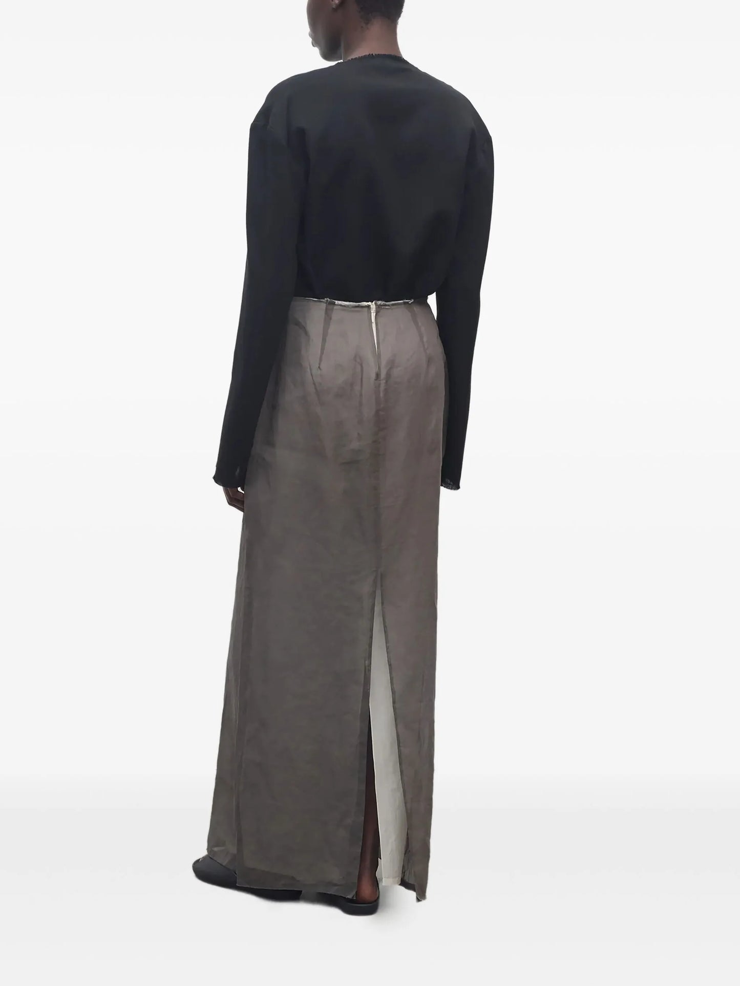 Zaira front-slit maxi skirt