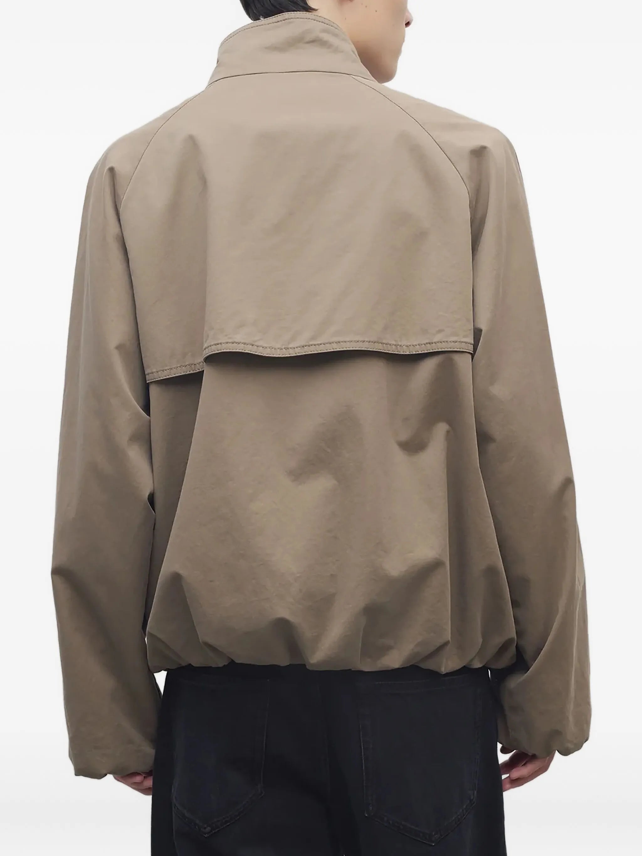 raglan-sleeve zip-up jacket