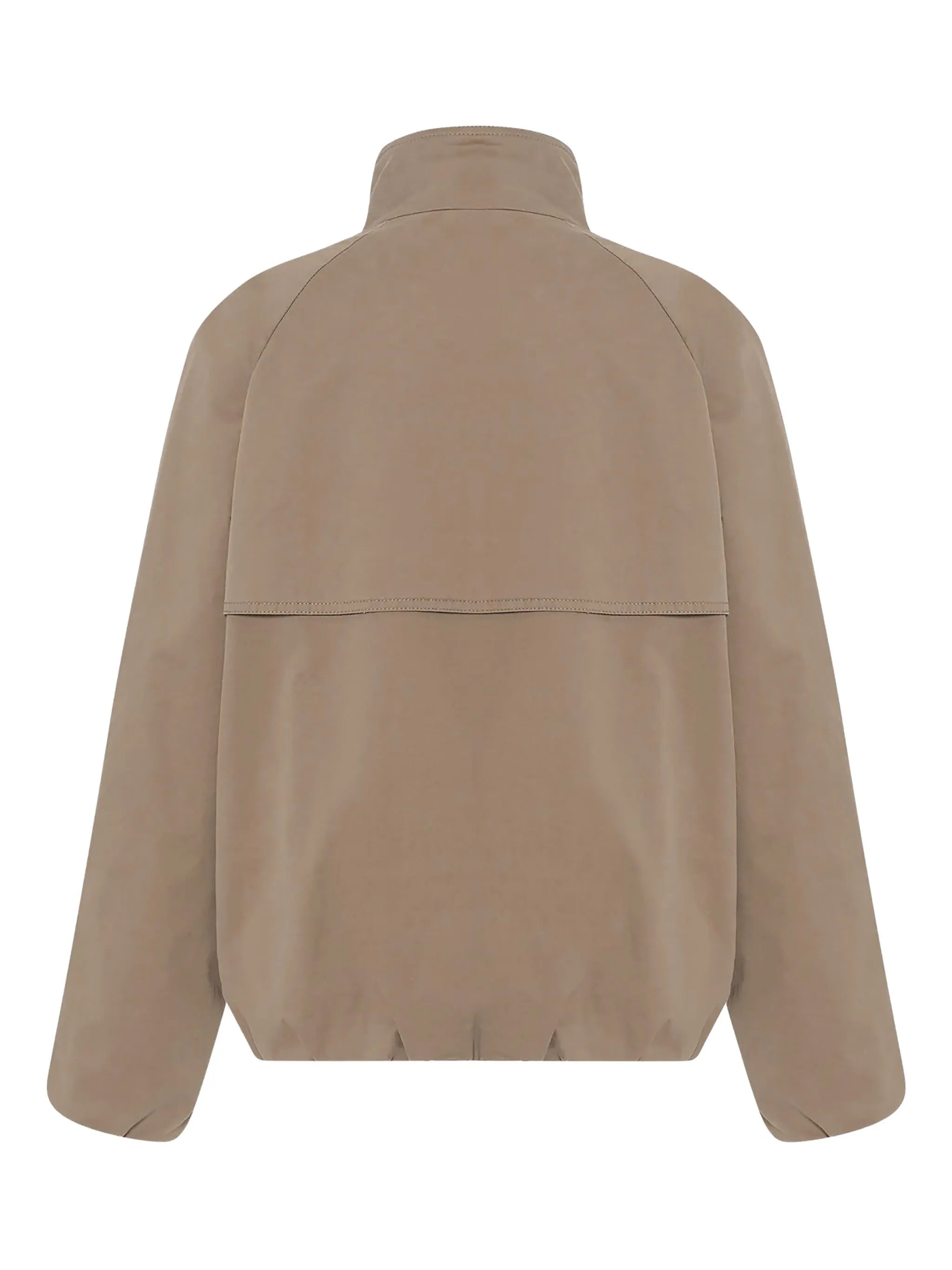 raglan-sleeve zip-up jacket
