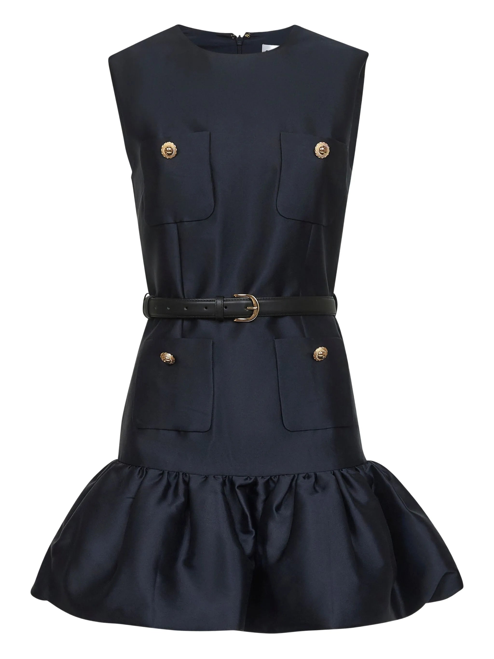 taffeta sleeveless dress