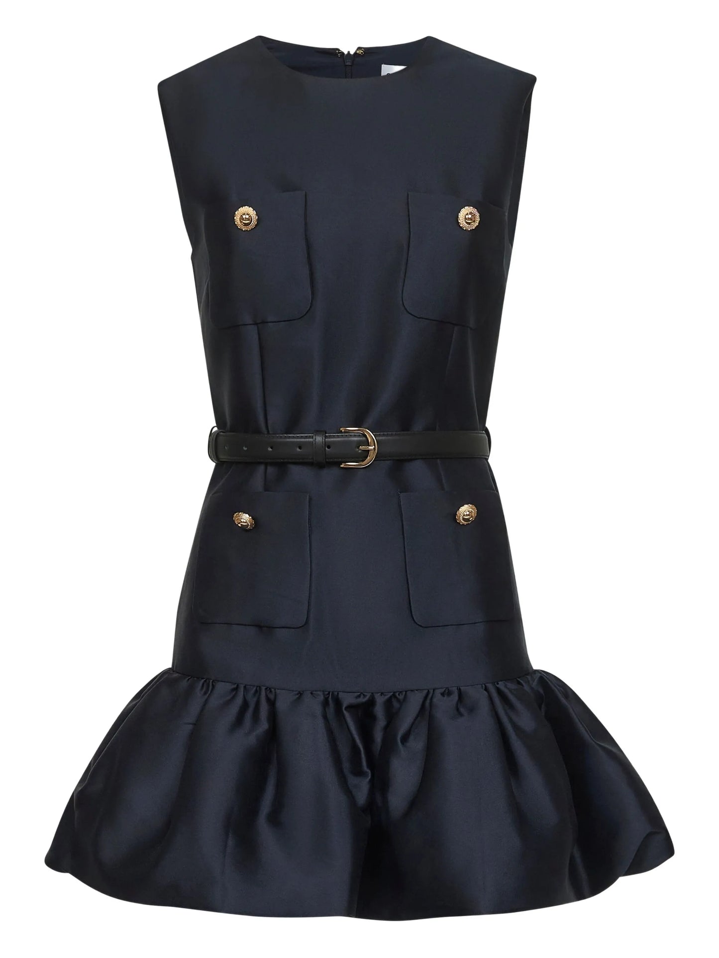 taffeta sleeveless dress