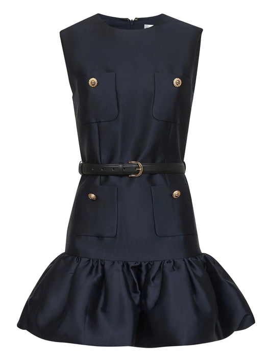 taffeta sleeveless dress