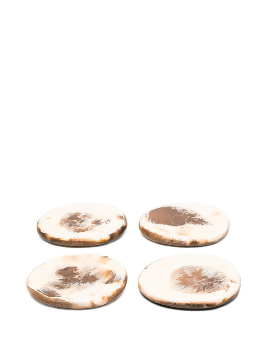 marble-effect coasters (set of four)