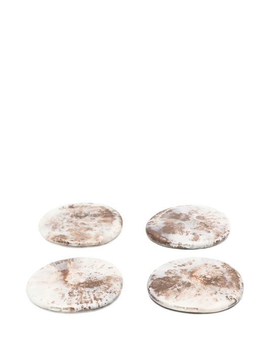 marble-effect coasters (set of four)